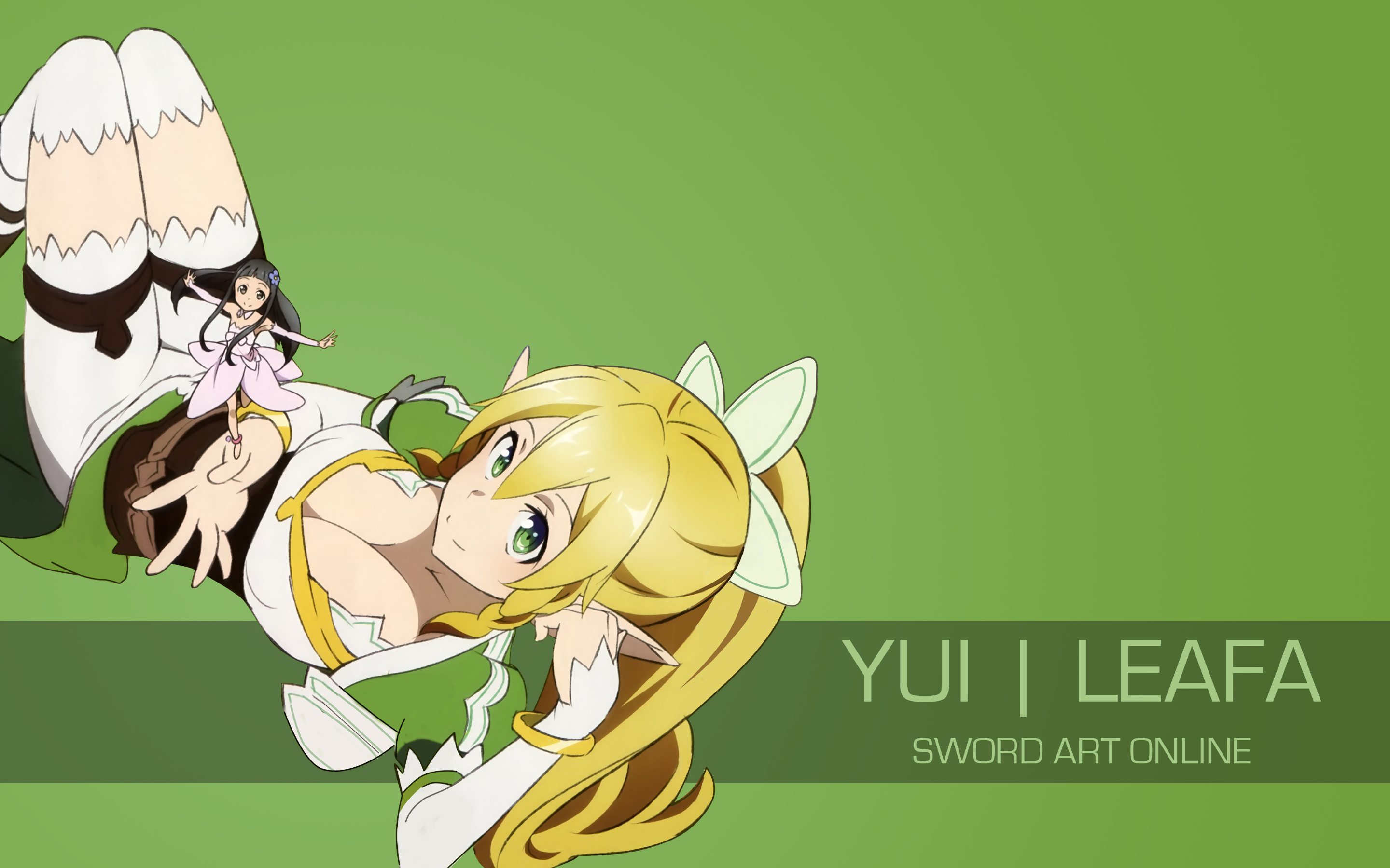 Yui and Leafa from Sword Art Online HD Wallpaper