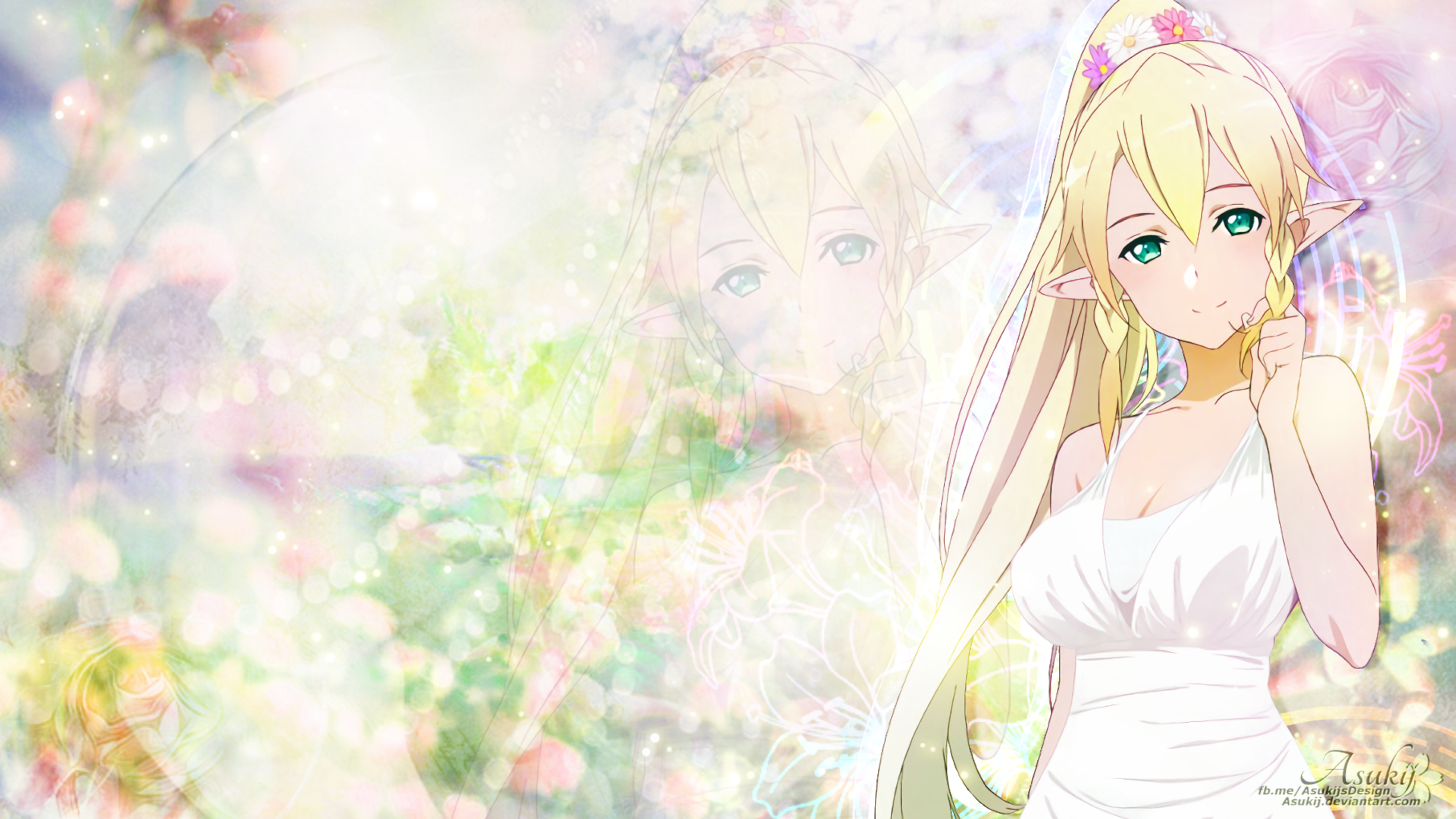 Leafa from Sword Art Online HD Wallpaper