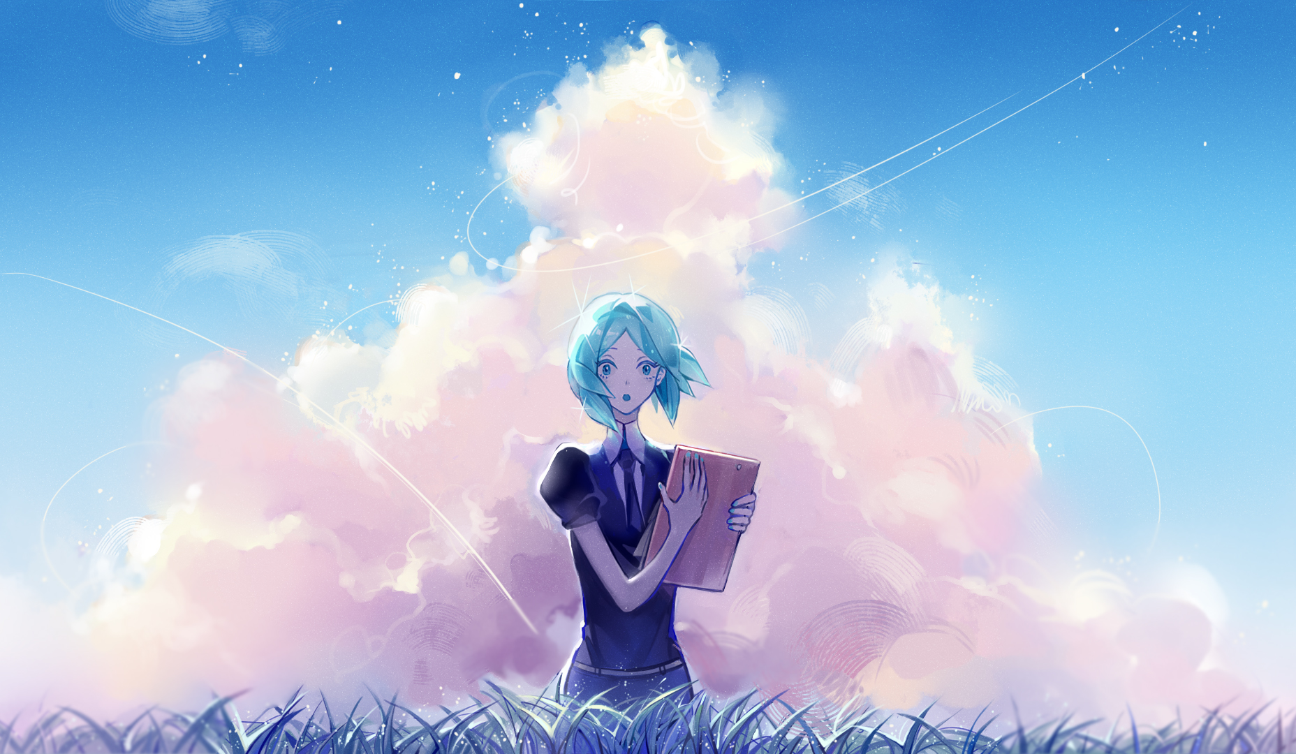 Phosphophyllite from Houseki no Kuni HD Wallpaper