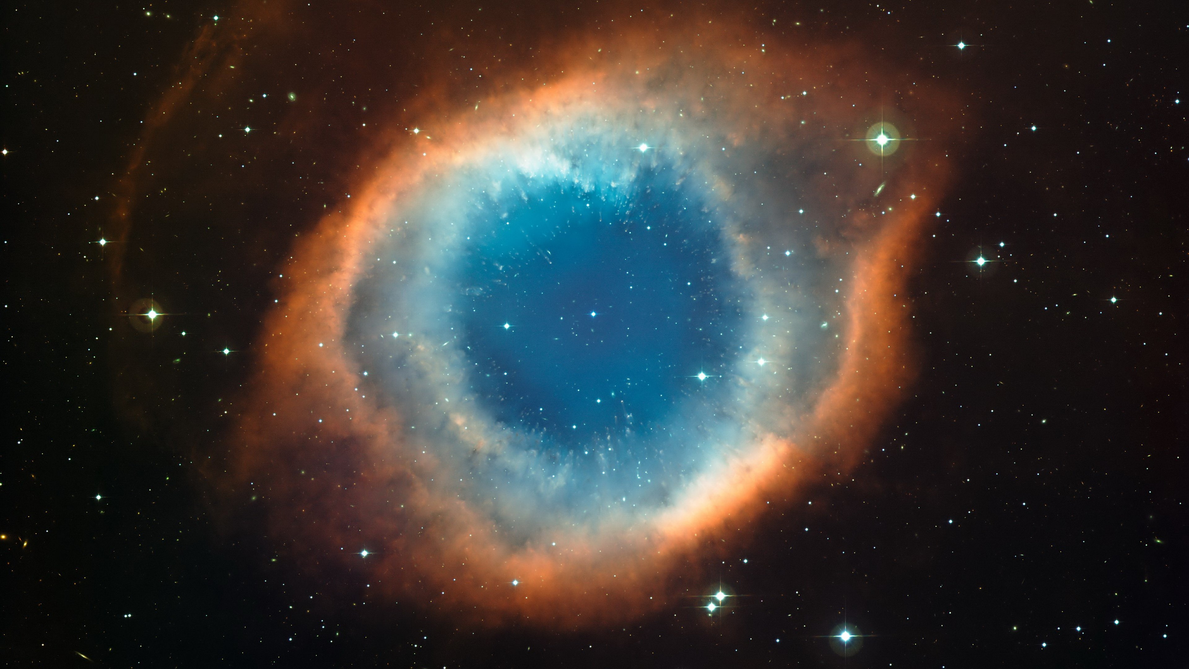 The Helix Nebula in deep space HD Wallpaper