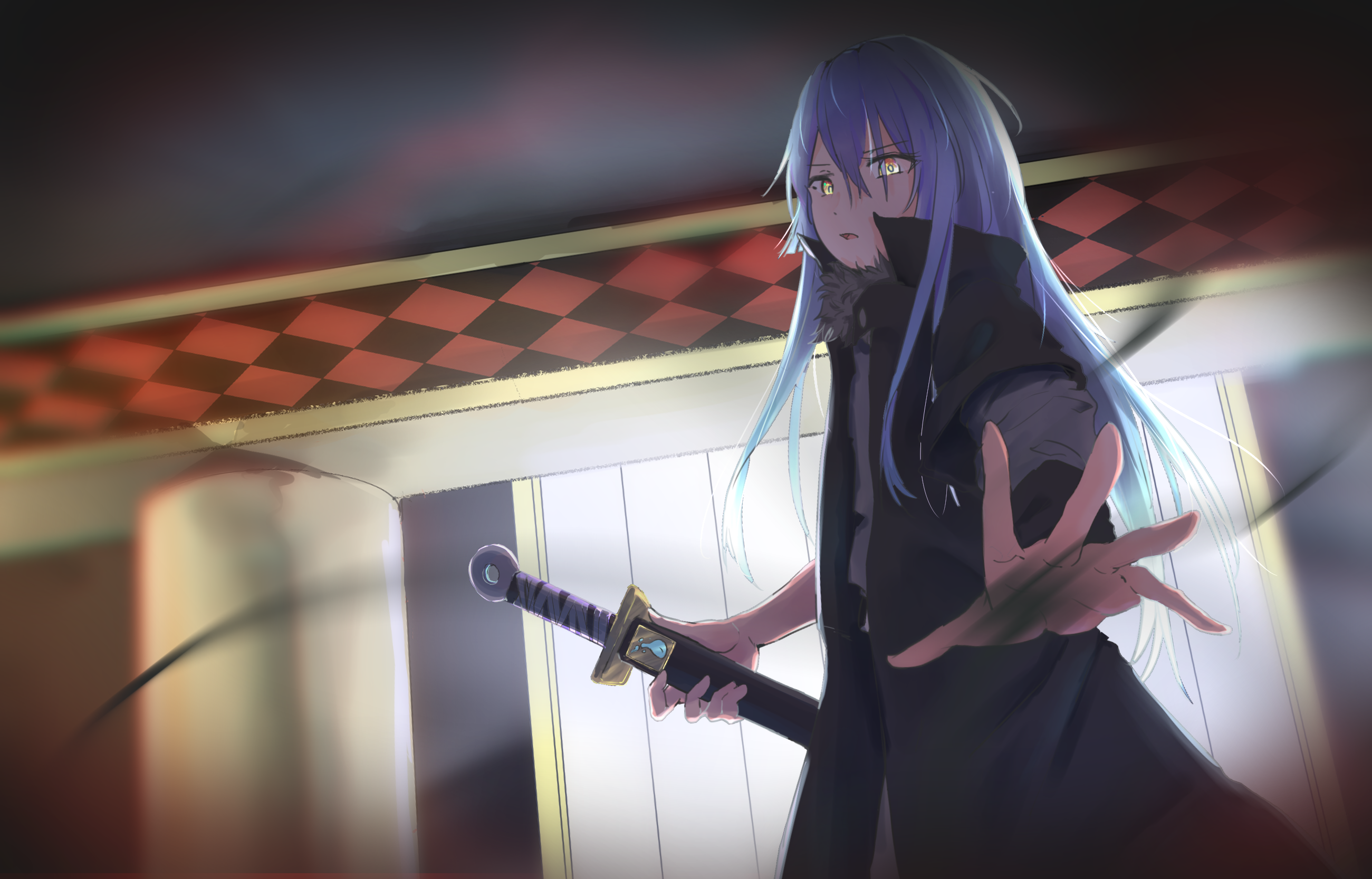 Rimuru Tempest with a sword HD Wallpaper