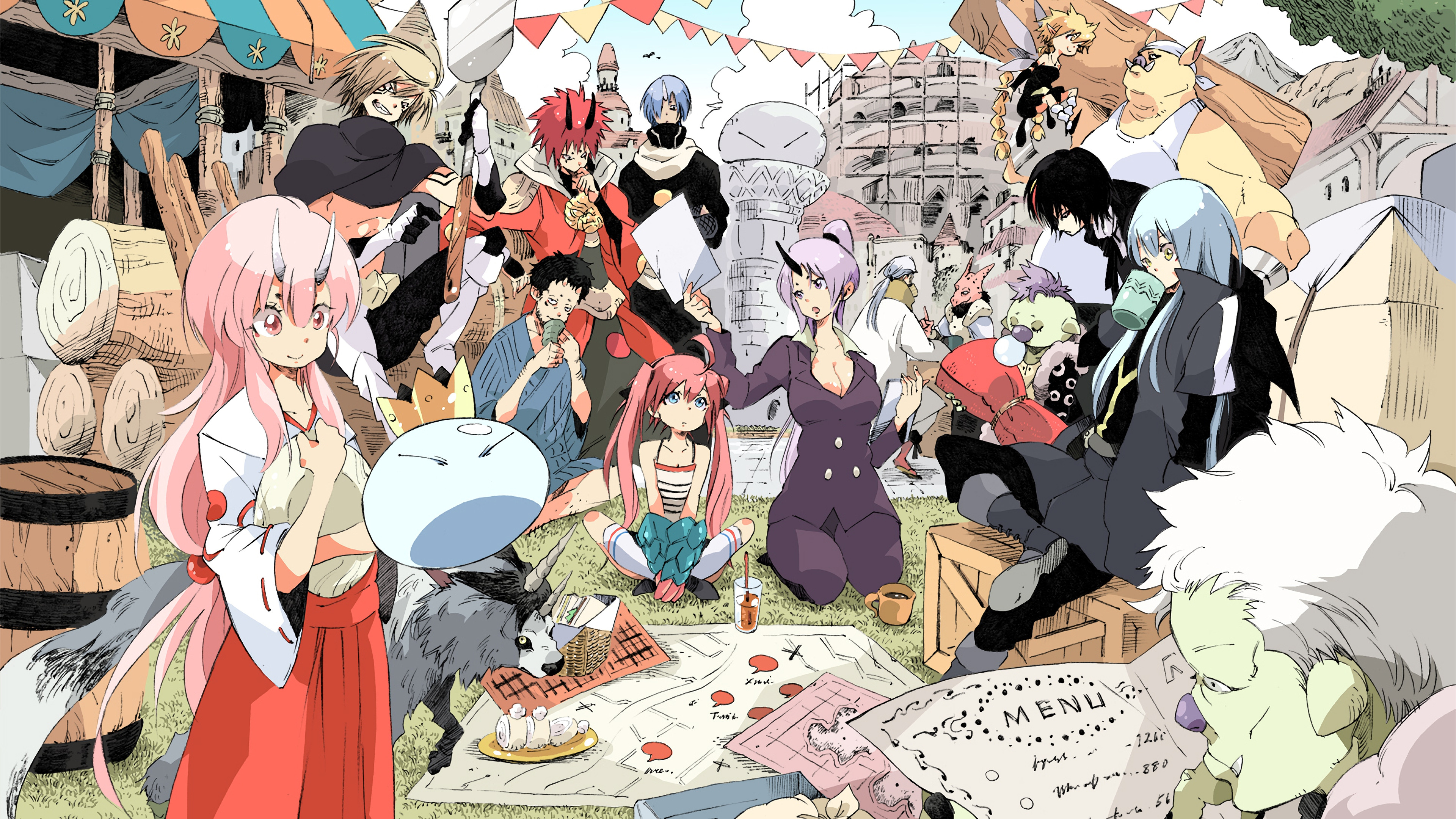 Characters from That Time I Got Reincarnated as a Slime HD Wallpaper