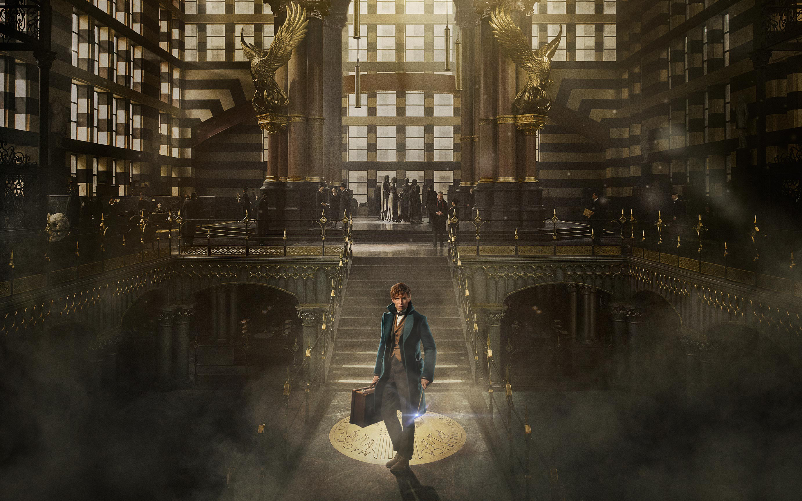 Newt Scamander from Fantastic Beasts in Ministry of Magic HD Wallpaper