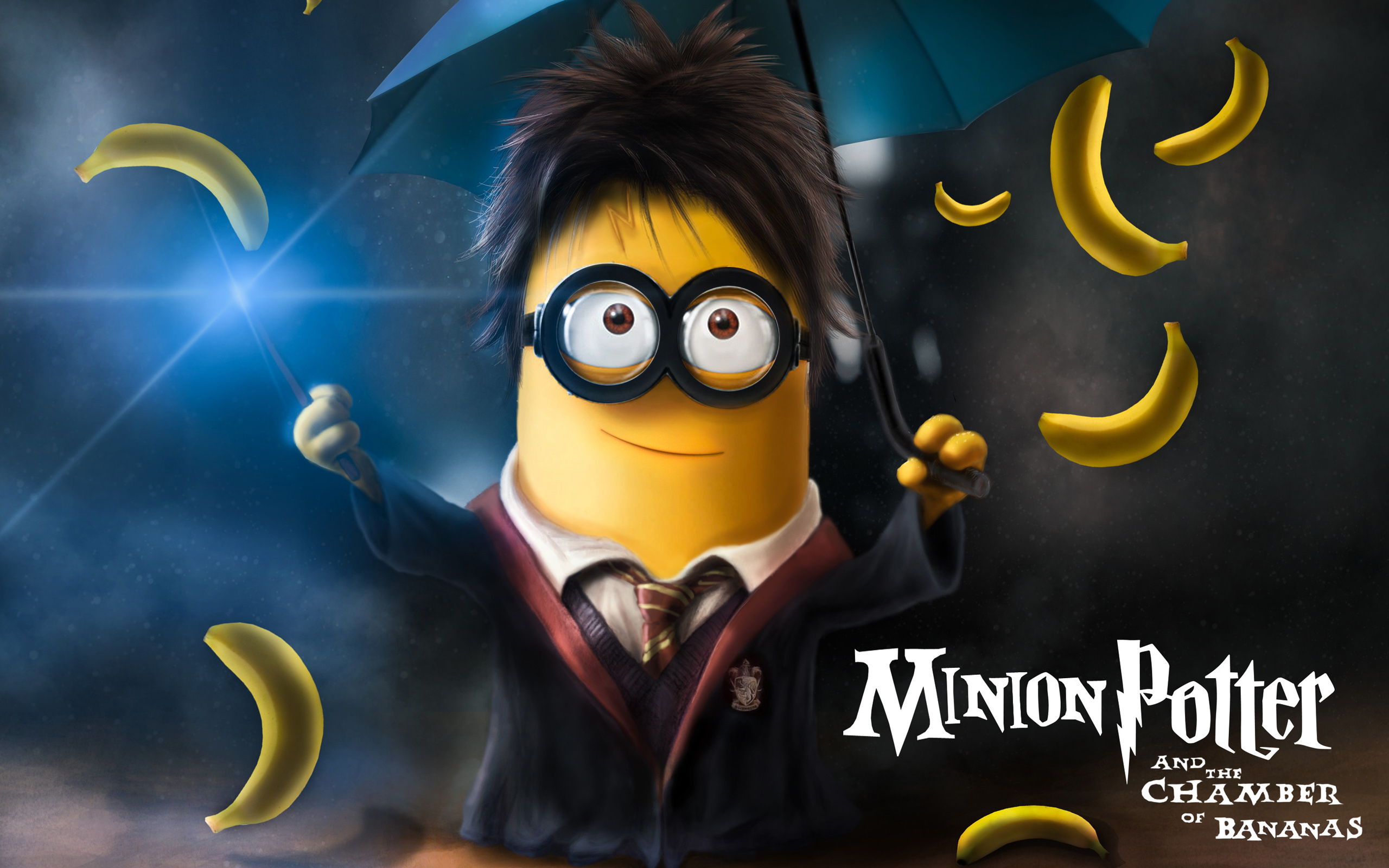 Minion Potter and the Chamber of Bananas HD Wallpaper
