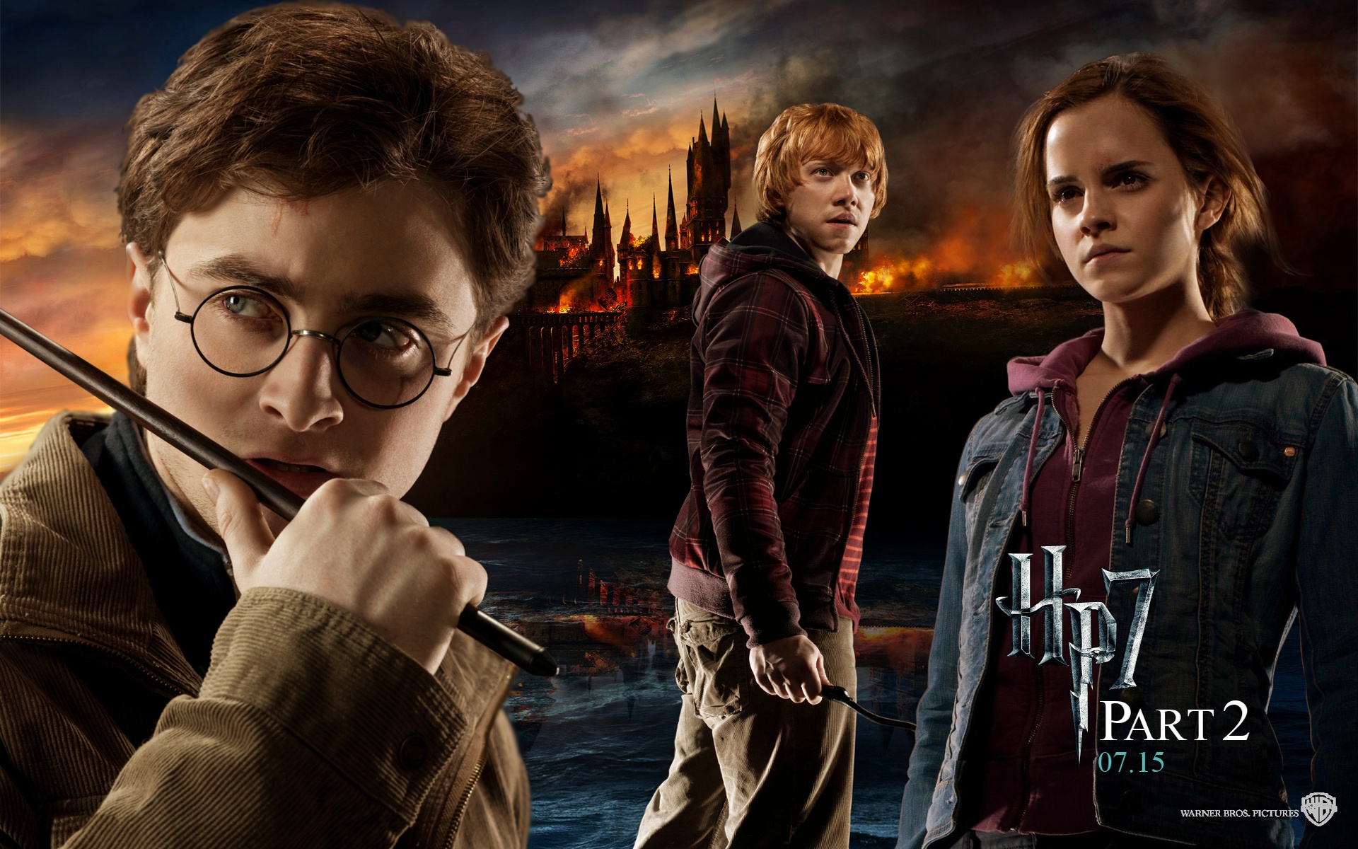 Harry Potter and the Deathly Hallows – Part 2 movie poster HD Wallpaper