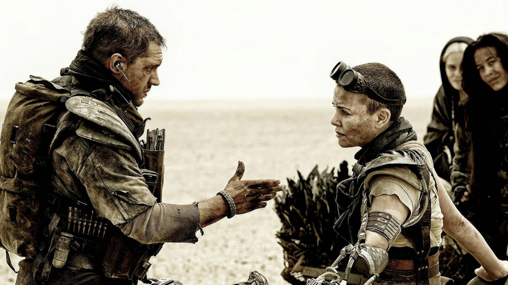 Tom Hardy and Charlize Theron in Mad Max: Fury Road HD Wallpaper