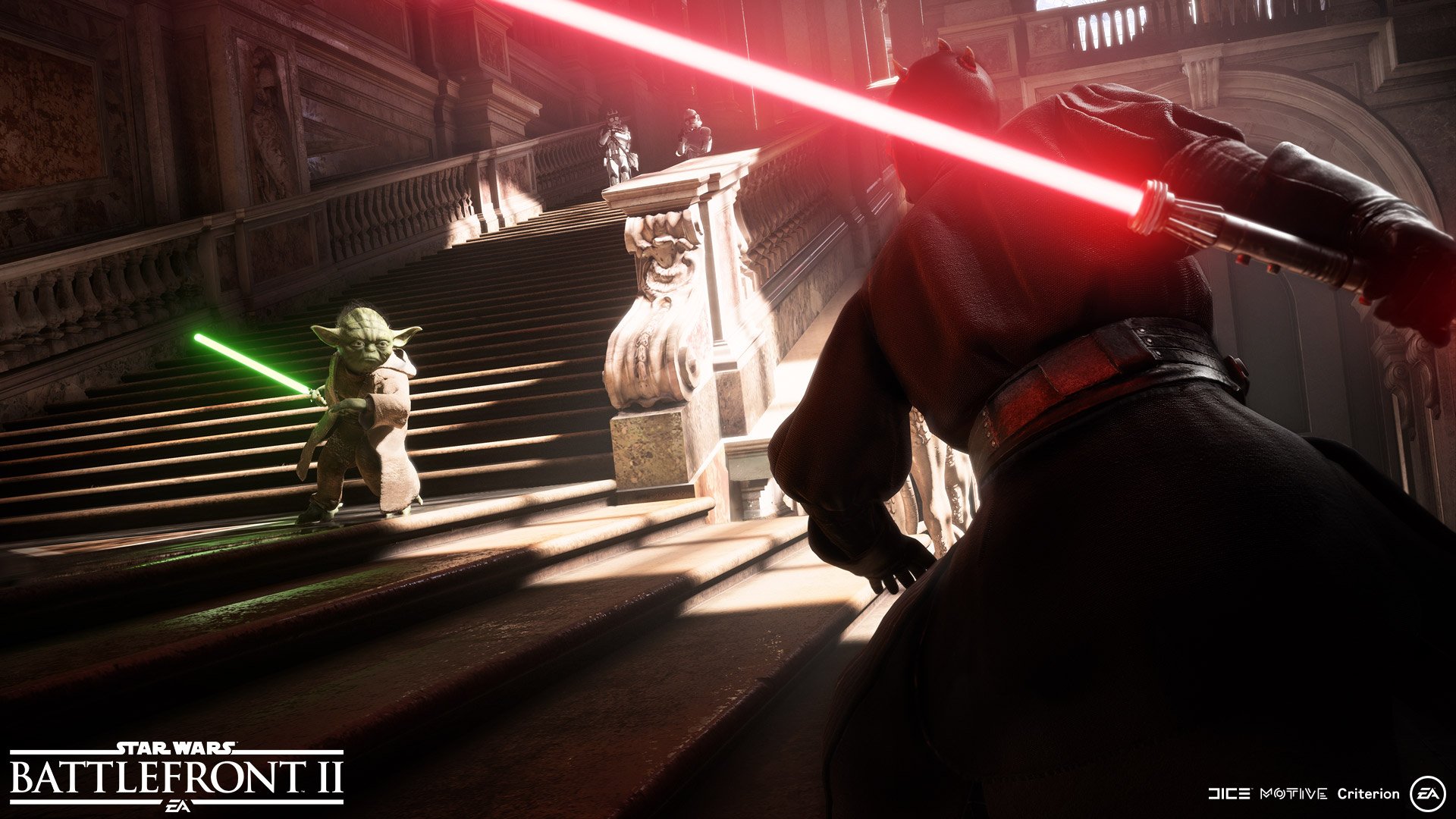 Yoda and Darth Maul from Star Wars Battlefront II HD Wallpaper