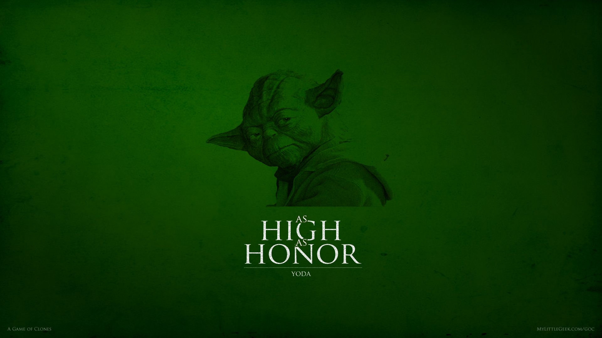 Yoda from Star Wars as High as Honor HD Wallpaper