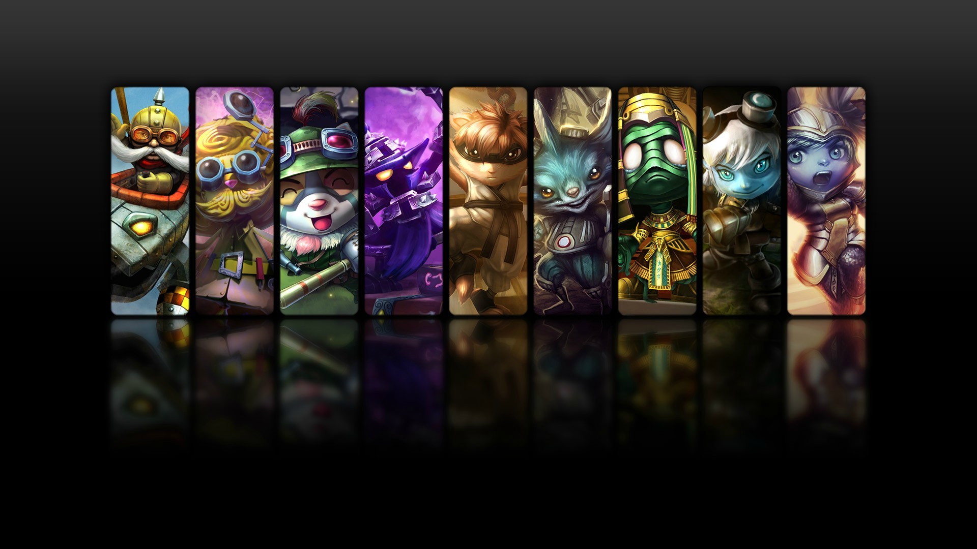 League of Legends characters montage HD Wallpaper