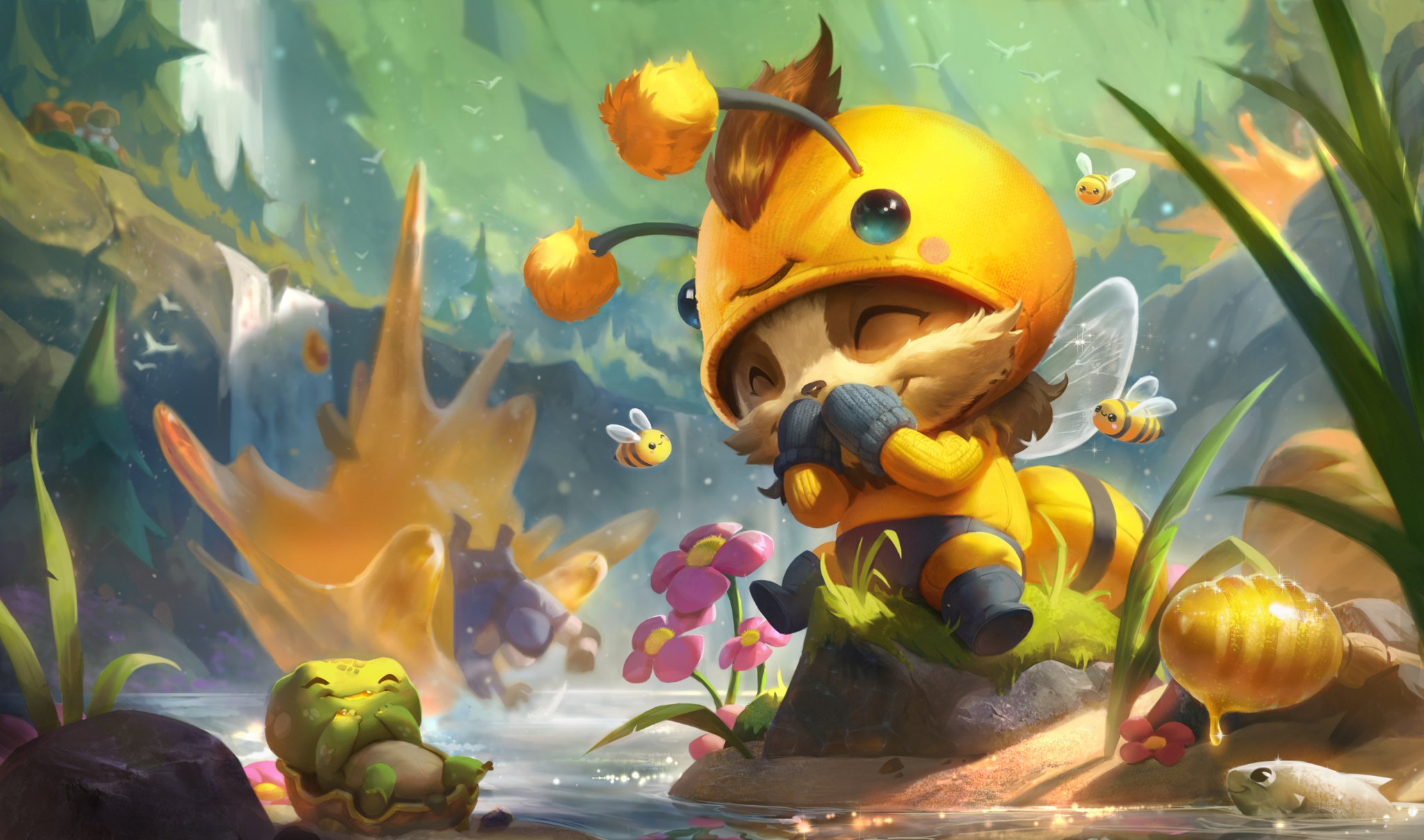 Bee Teemo from League of Legends HD Wallpaper