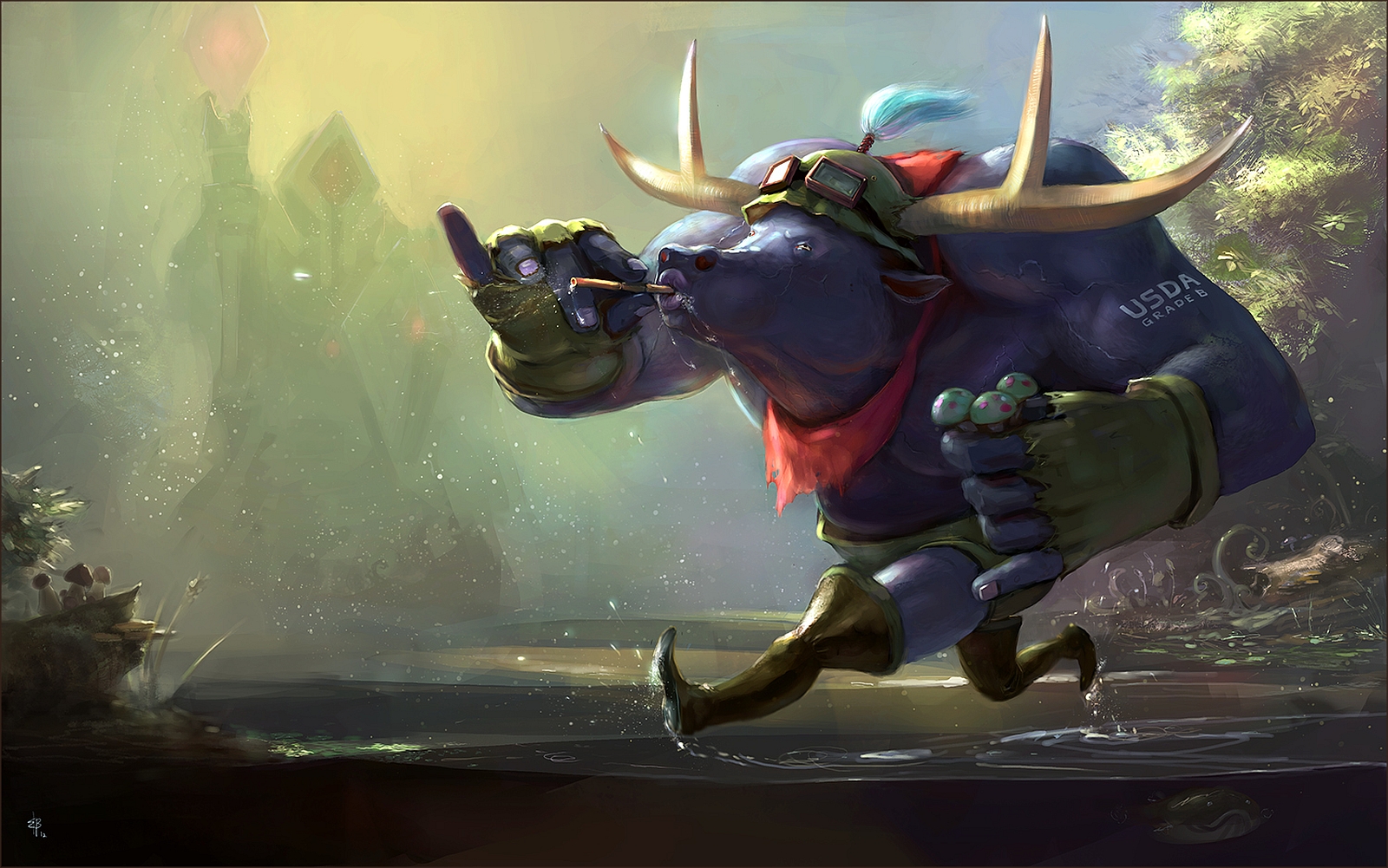 Minotaur from League of Legends HD Wallpaper