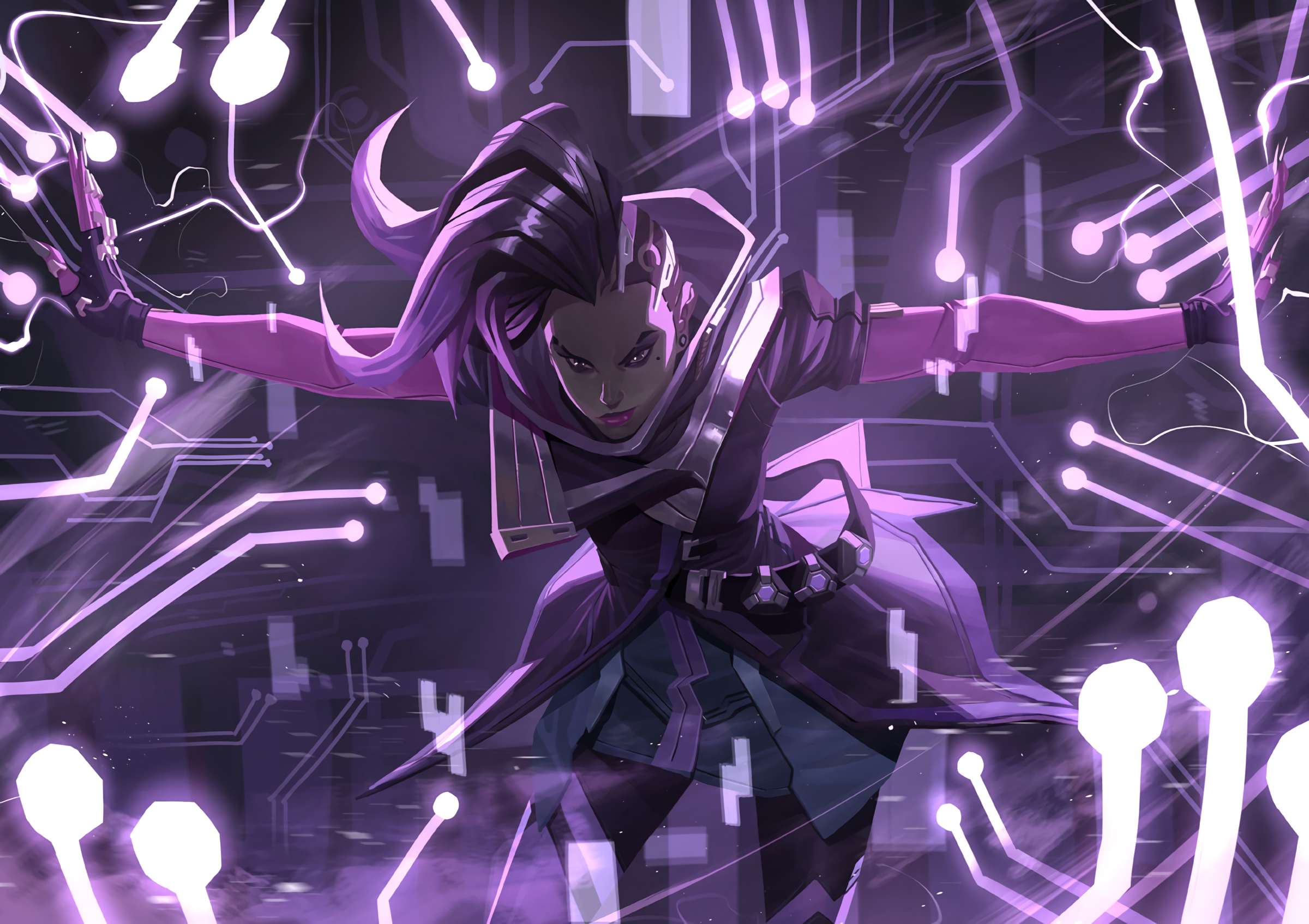Sombra from Overwatch HD Wallpaper