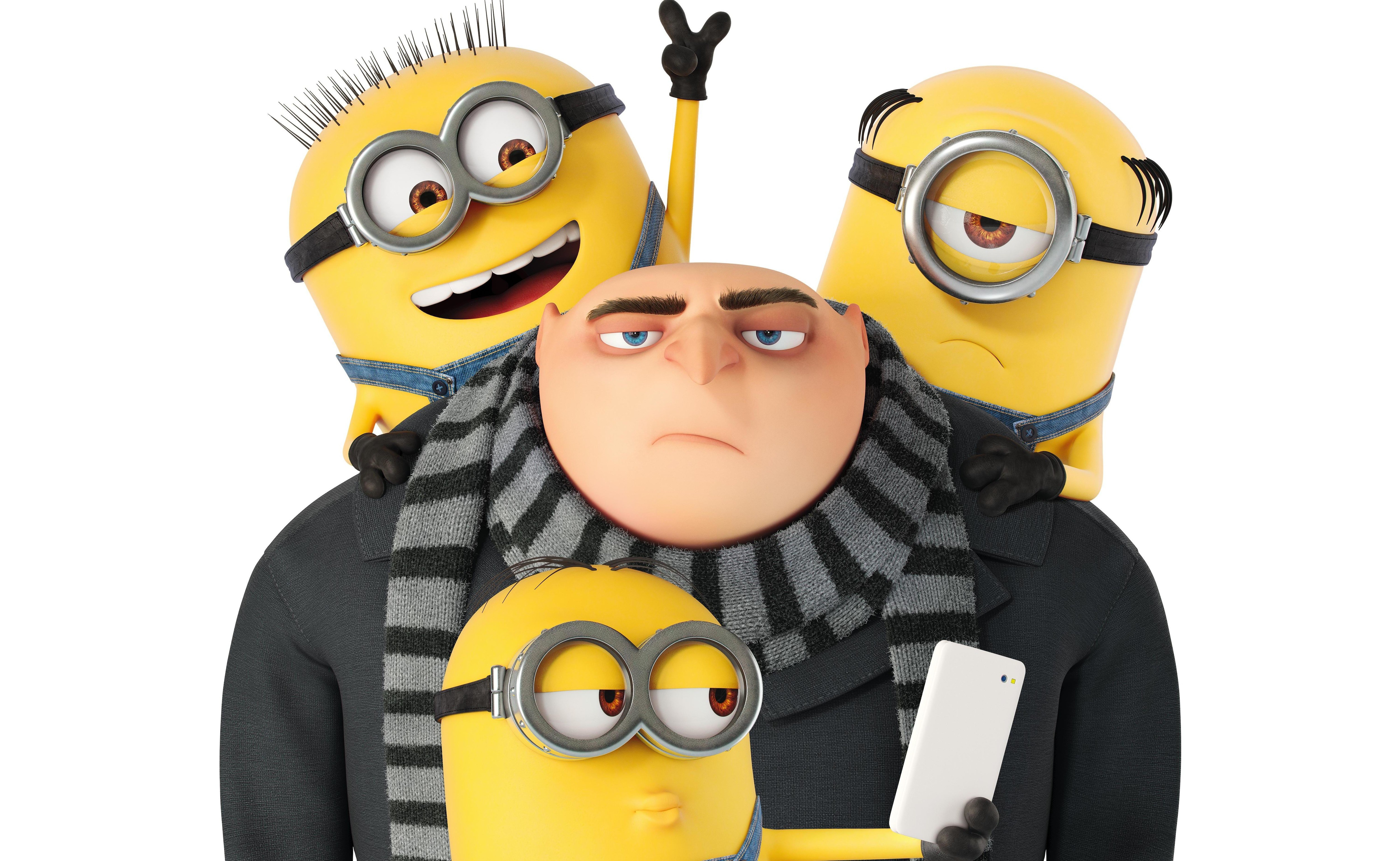 Gru and Minions from Despicable Me HD Wallpaper