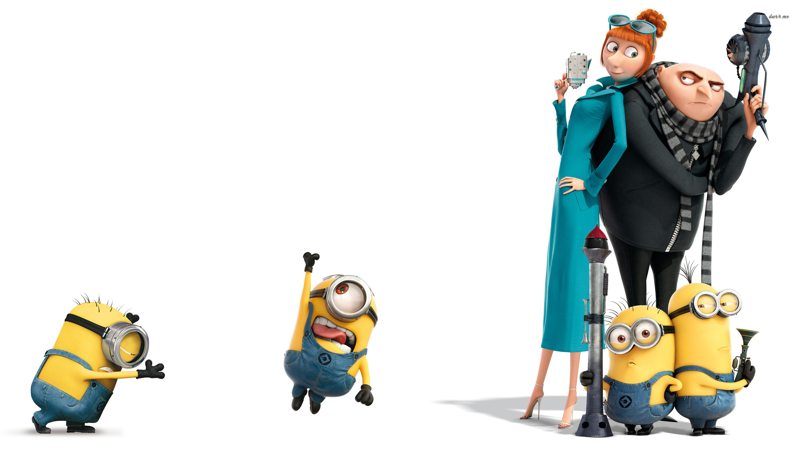 Gru and Minions from Despicable Me HD Wallpaper