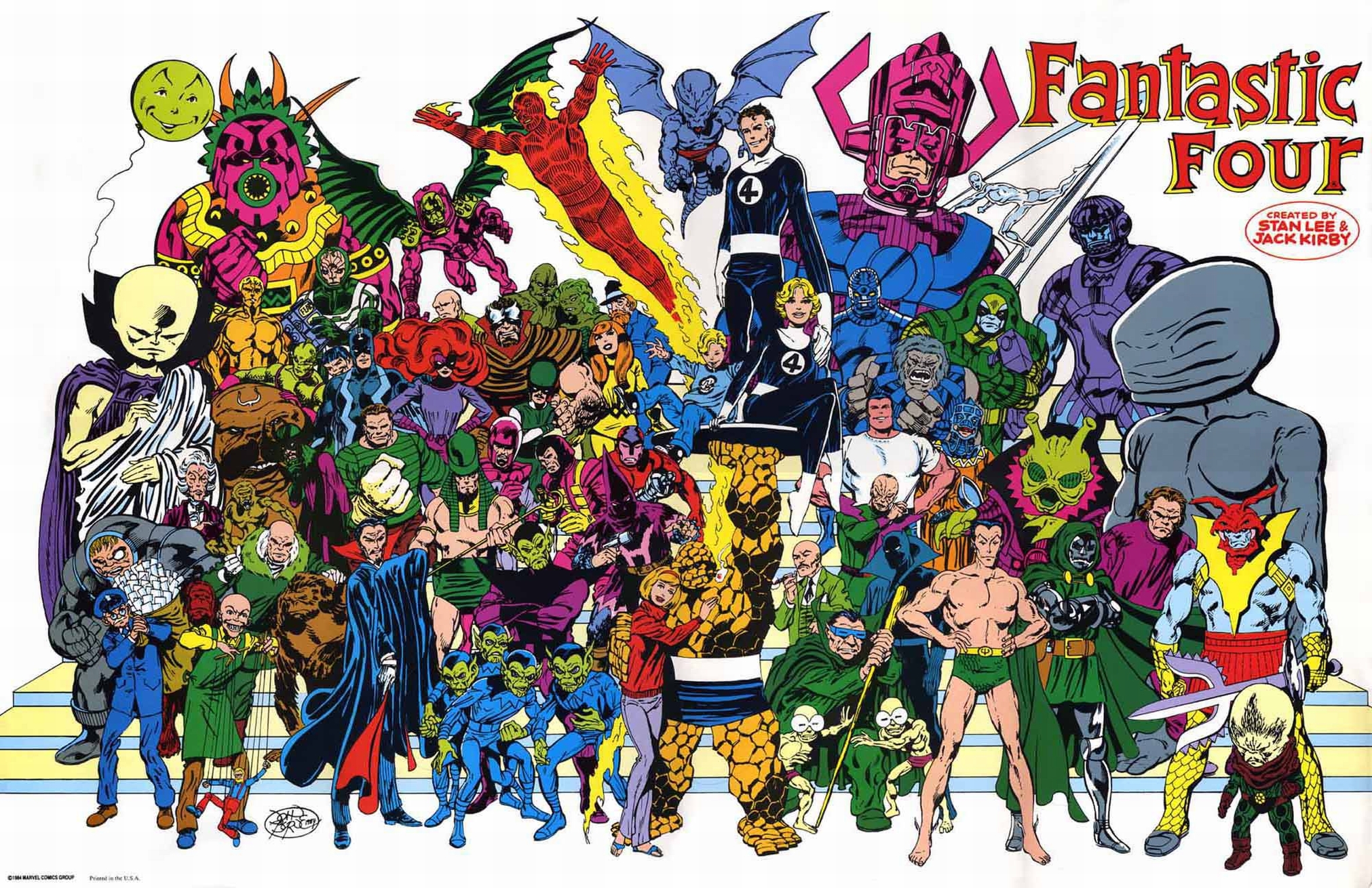 Fantastic Four characters by Stan Lee and Jack Kirby HD Wallpaper