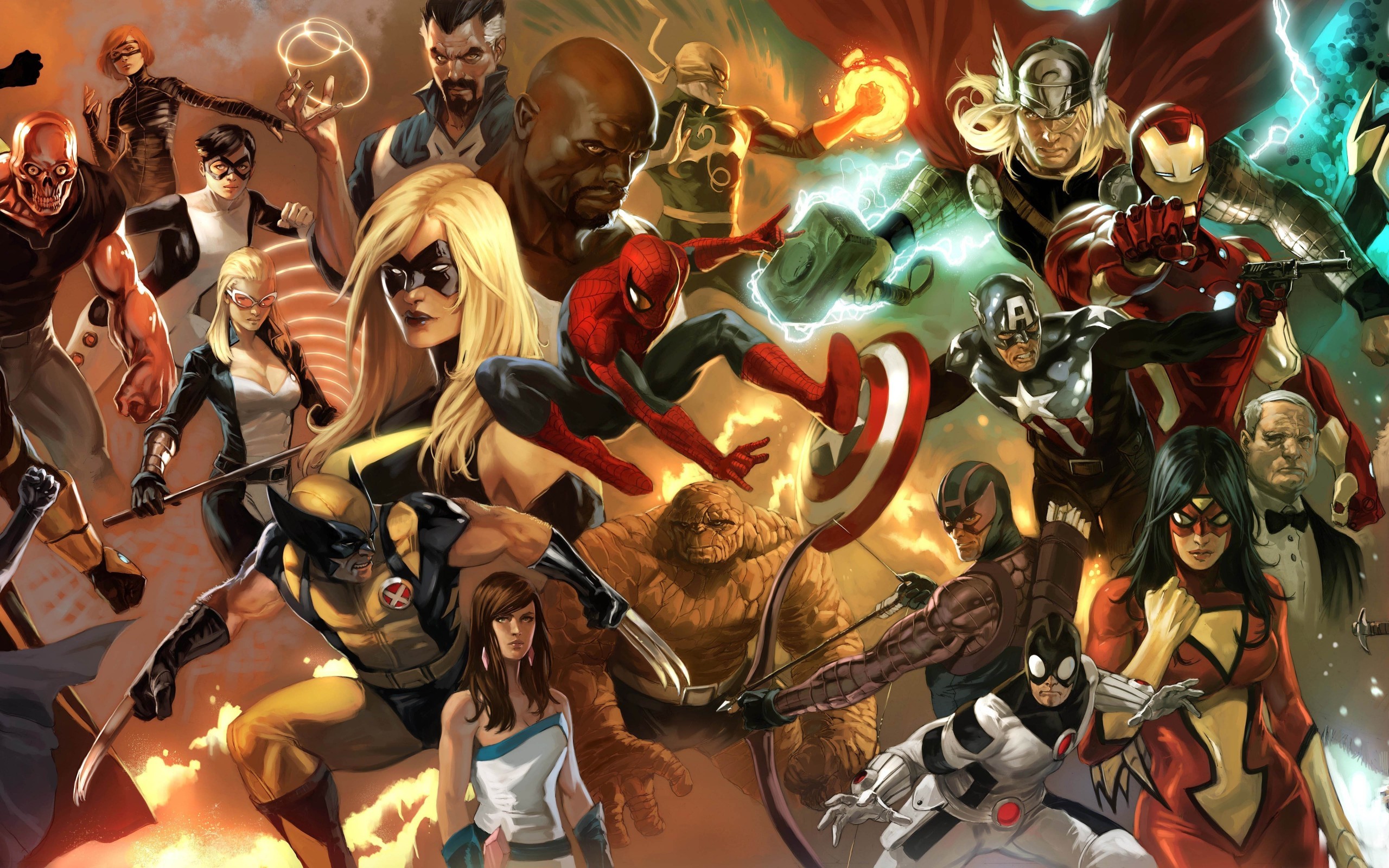 Marvel Comics Superheroes Assemble HD Wallpaper