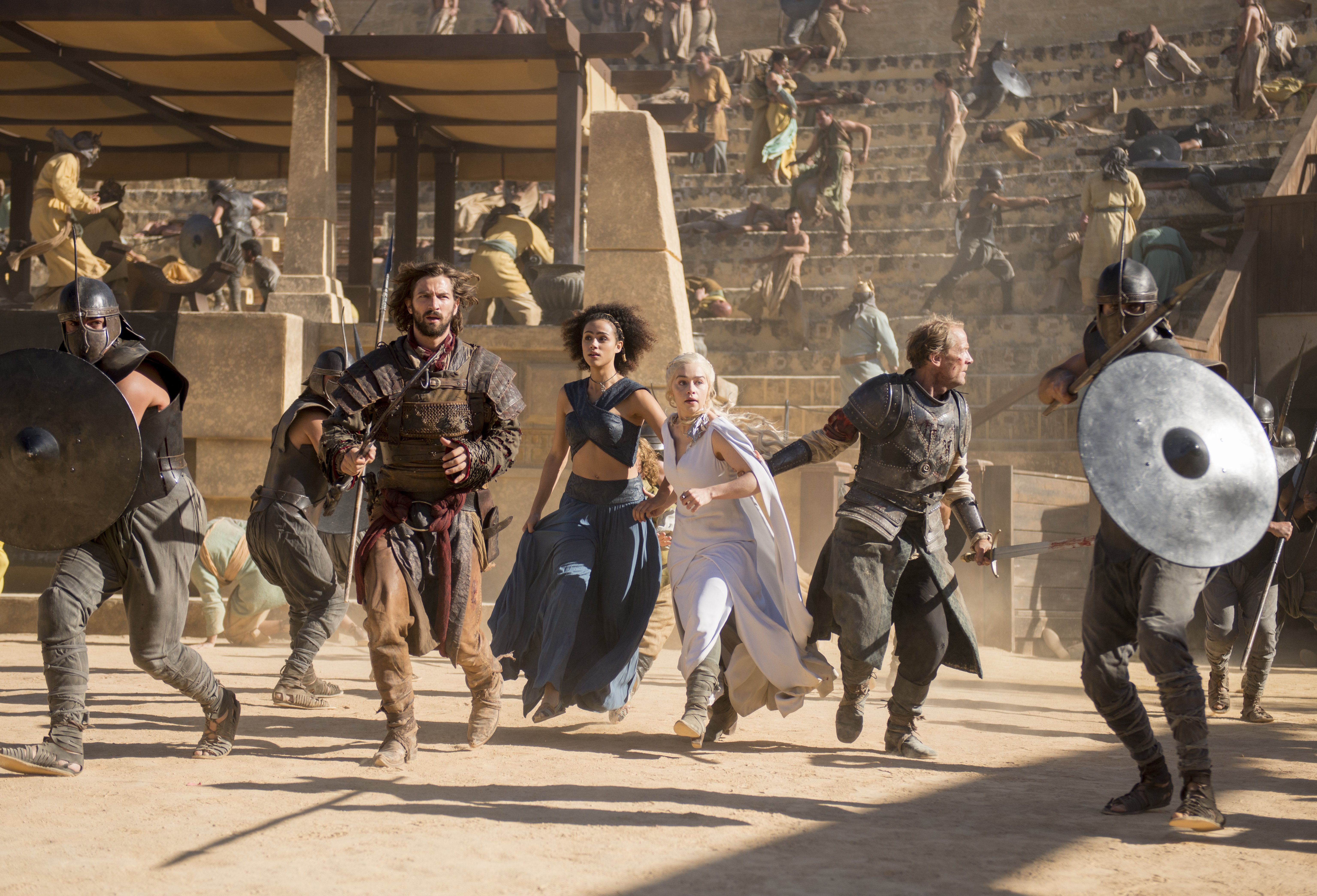 Daenerys Targaryen and Jorah Mormont in Meereen HD Wallpaper
