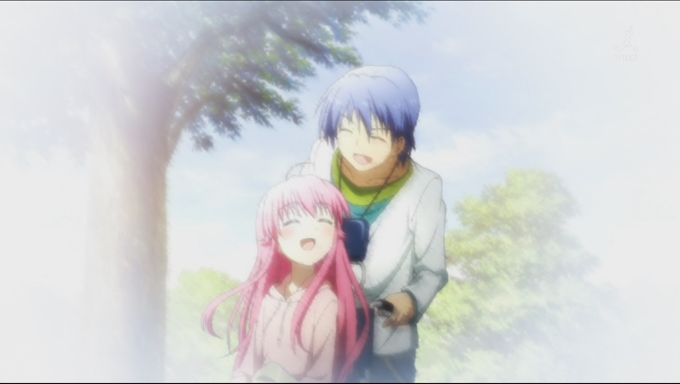 Yui and Otonashi from Angel Beats! HD Wallpaper