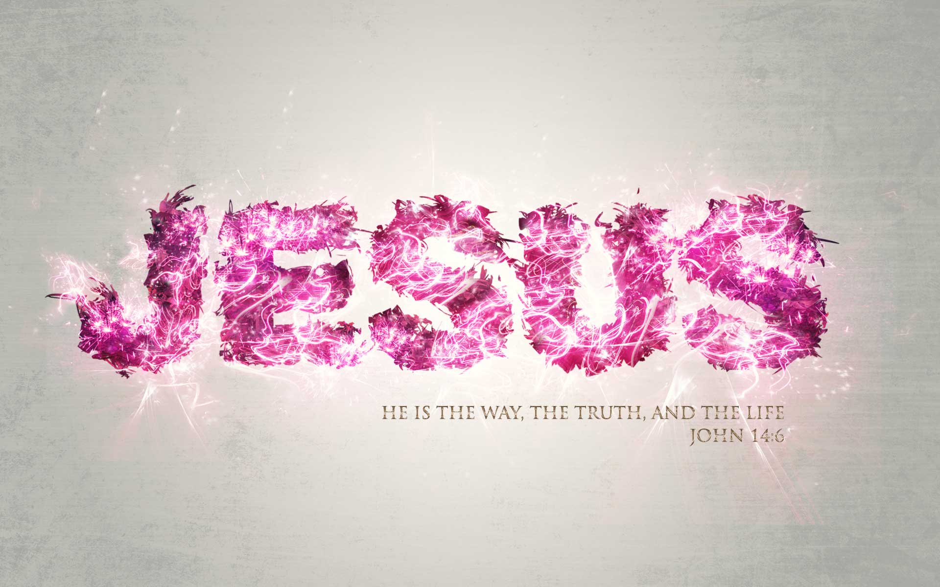 Jesus Christ with Bible Verse John 14:6 HD Wallpaper