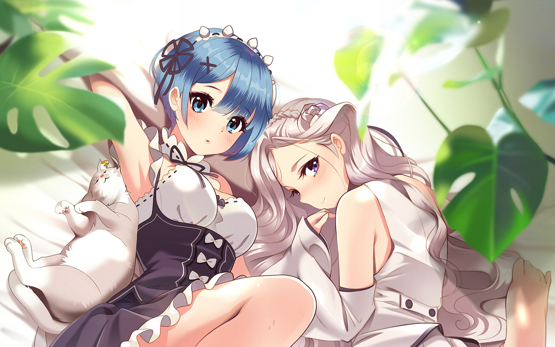 Rem and Emilia from Re:ZERO HD Wallpaper