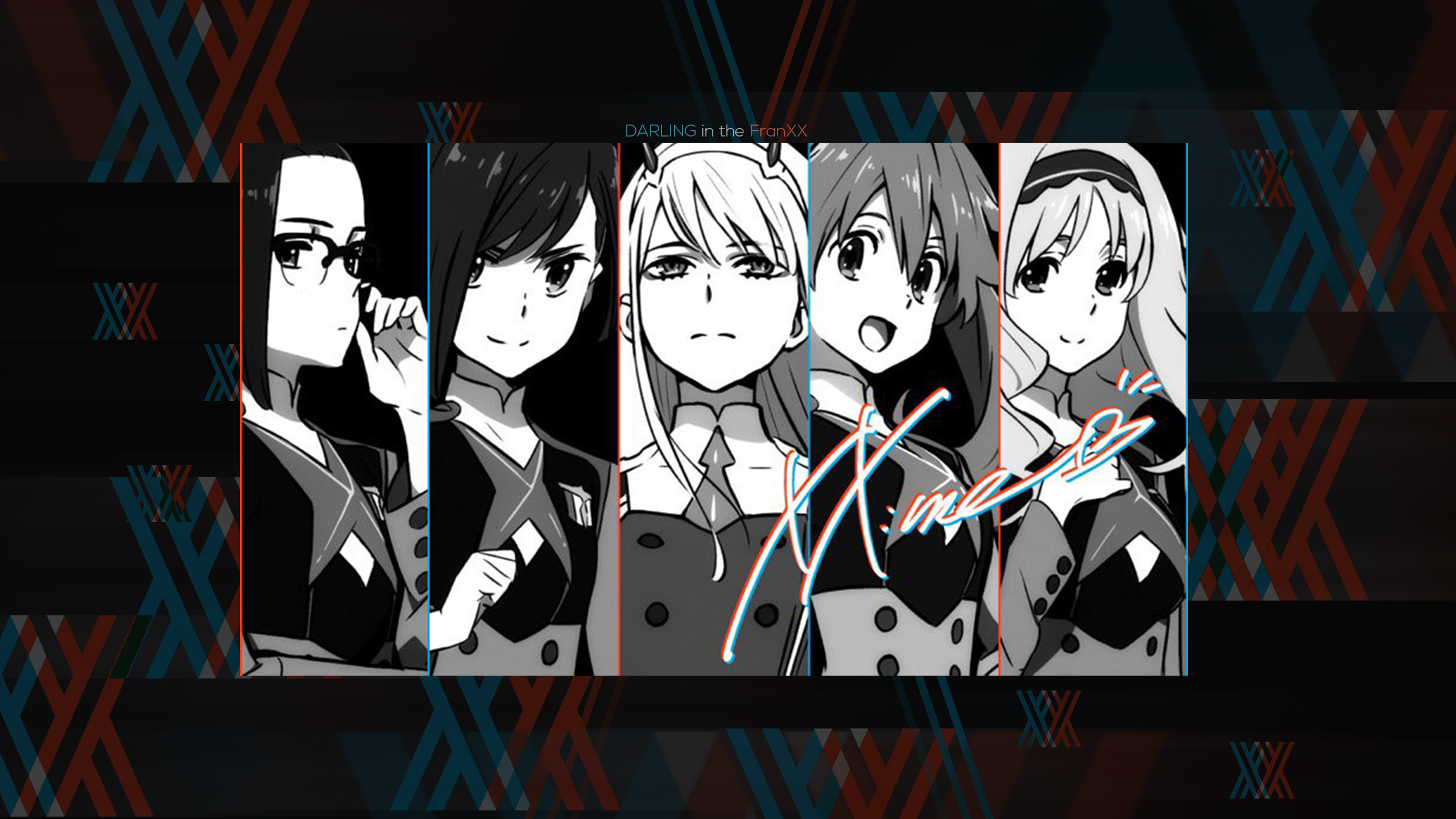 Girls from Darling in the FranXX HD Wallpaper