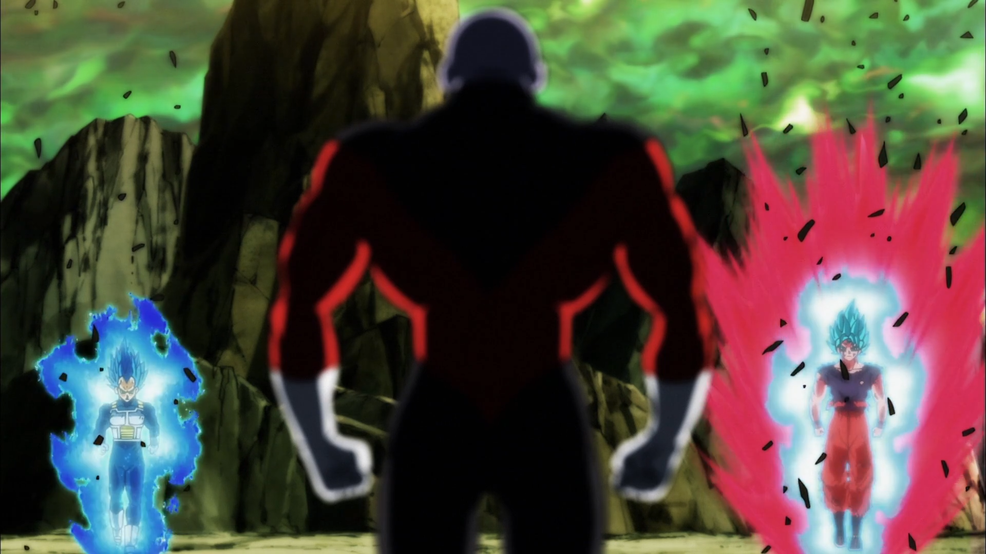 Jiren, Goku, and Vegeta from Dragon Ball Super HD Wallpaper