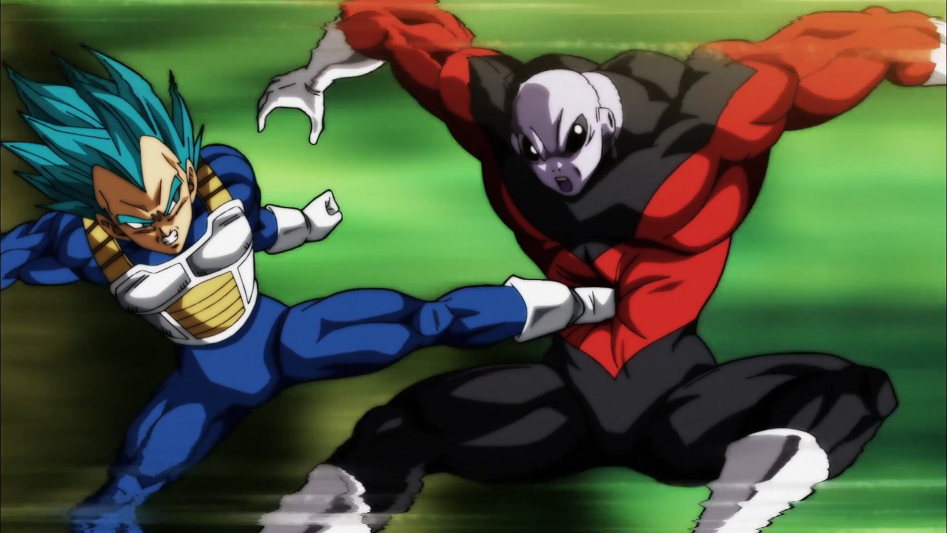 Vegeta and Jiren fighting in Dragon Ball Super HD Wallpaper