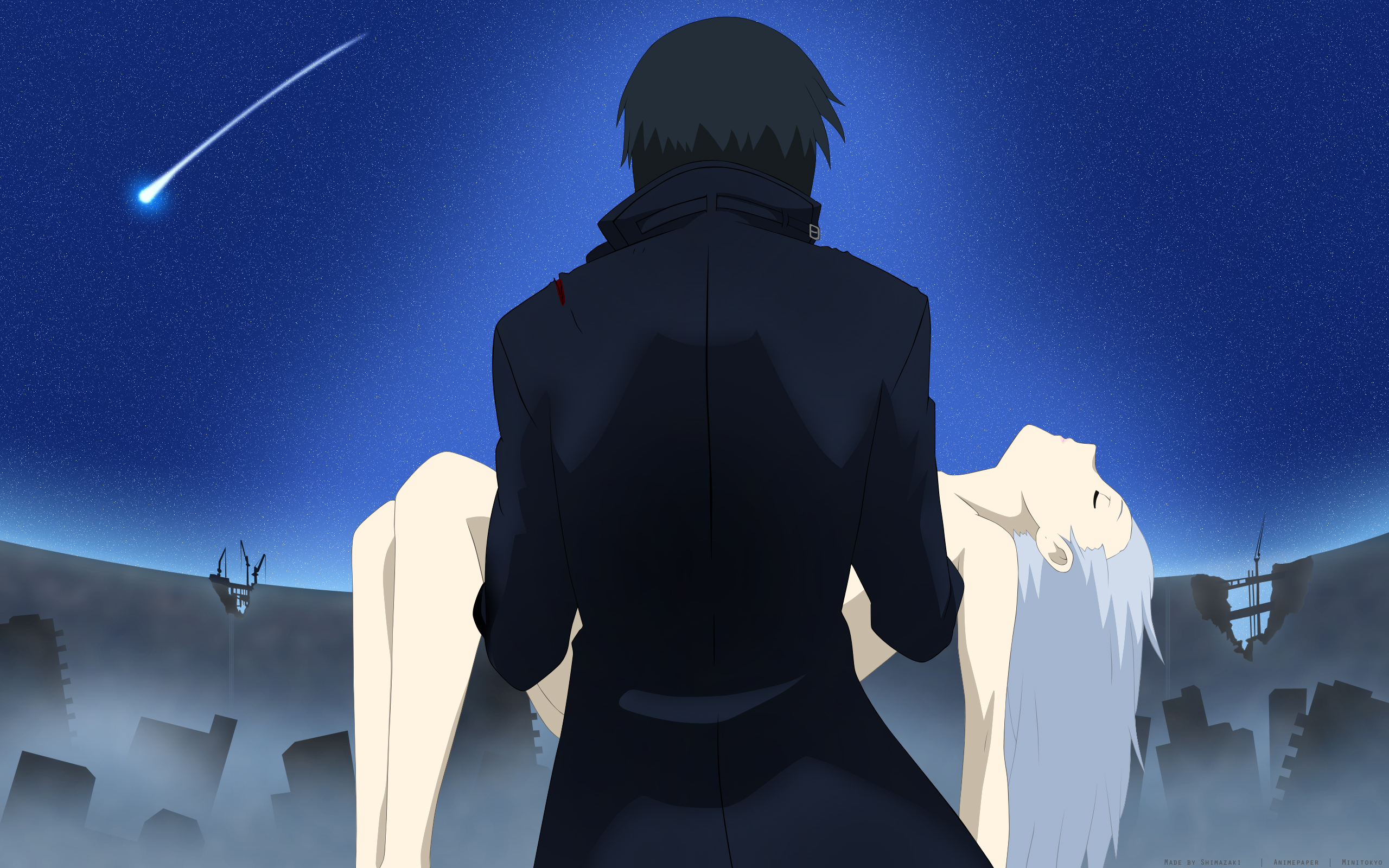 Hei carrying Hei from Darker Than Black HD Wallpaper