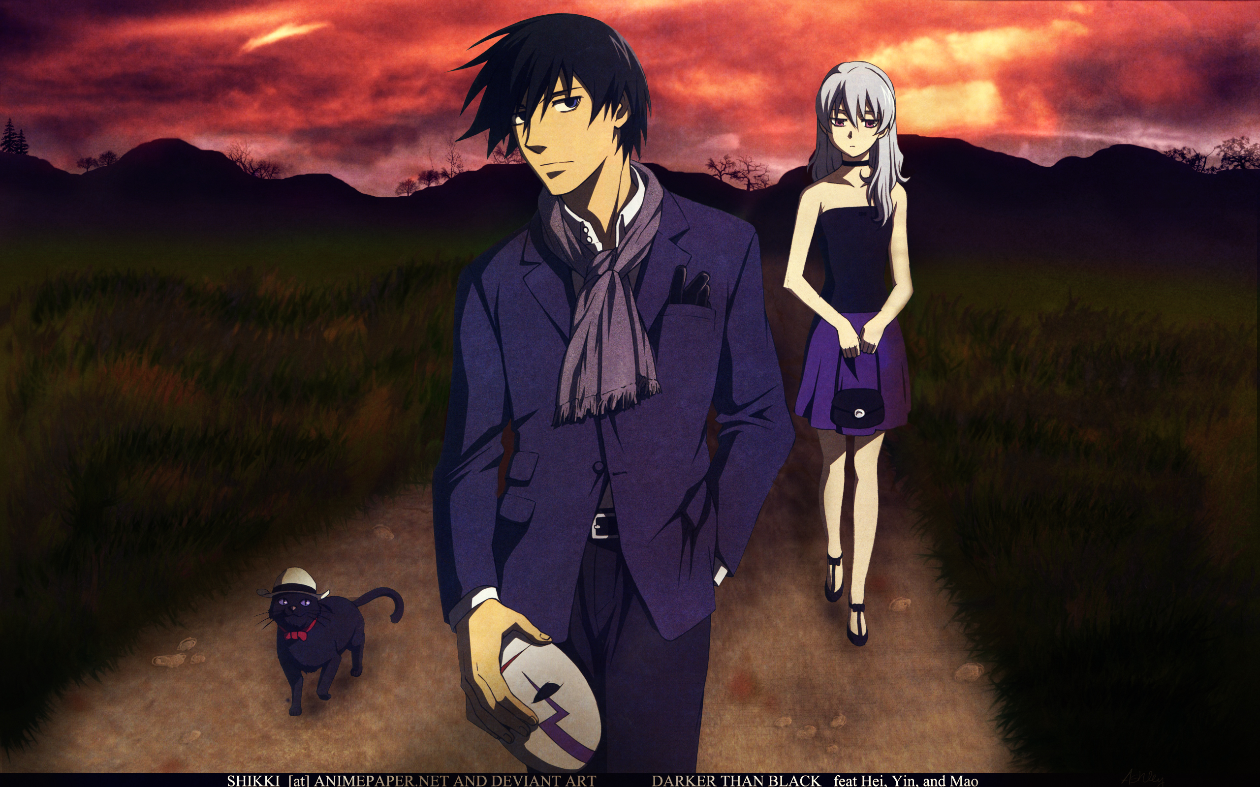 Hei and Yin from Darker Than Black HD Wallpaper
