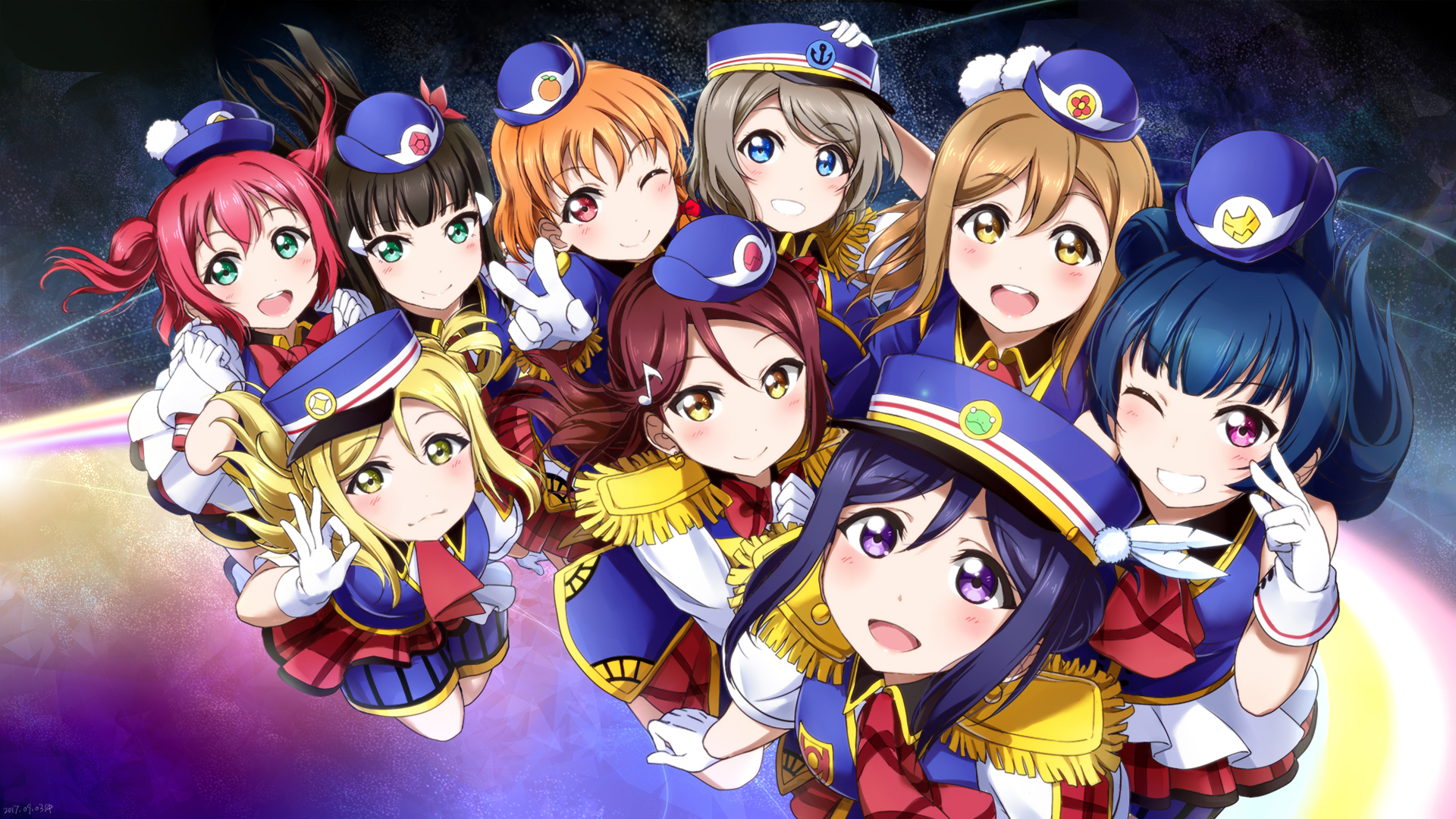 Love Live! Sunshine!! Idols in Uniforms HD Wallpaper