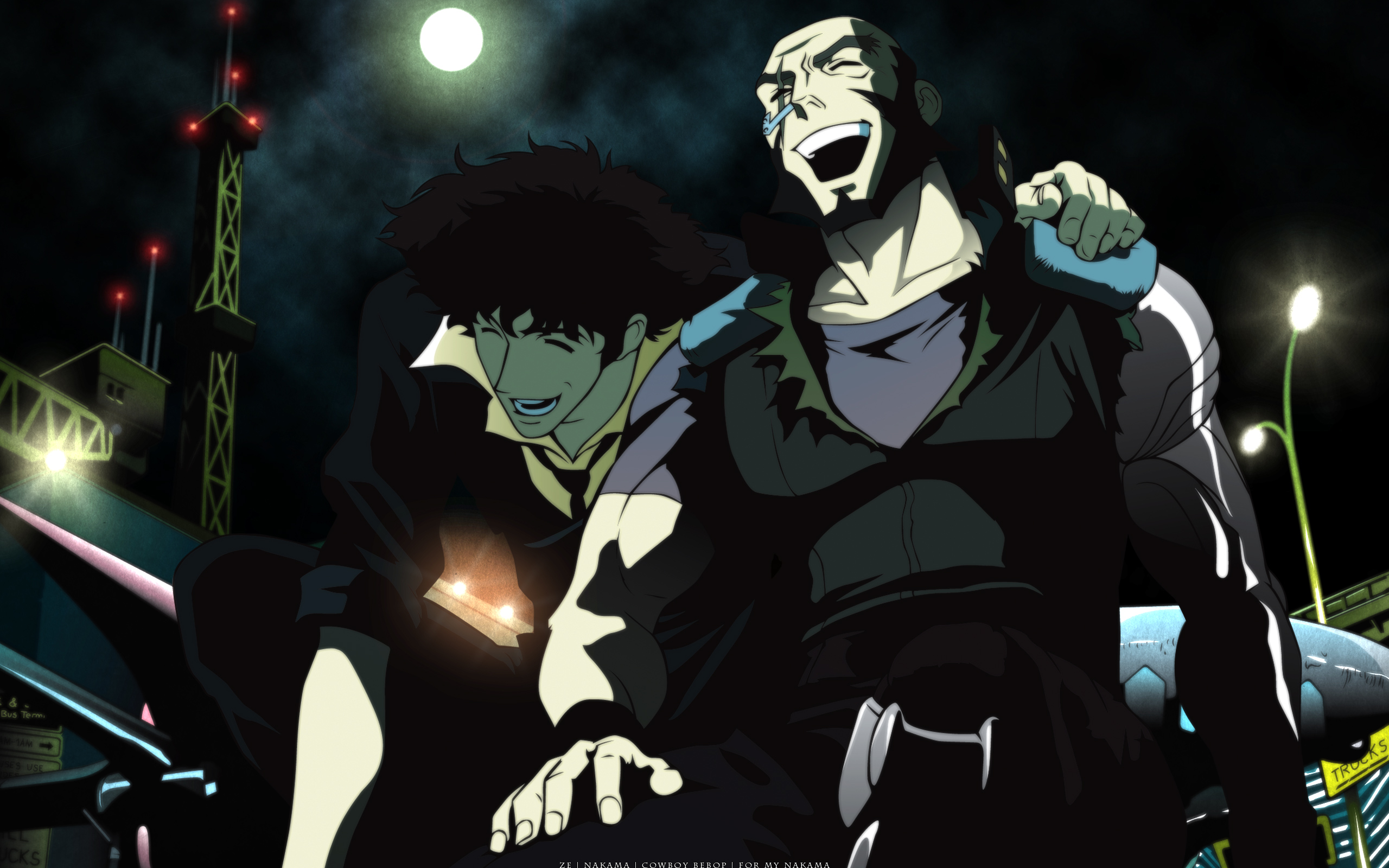 Spike Spiegel and Jet Black from Cowboy Bebop HD Wallpaper