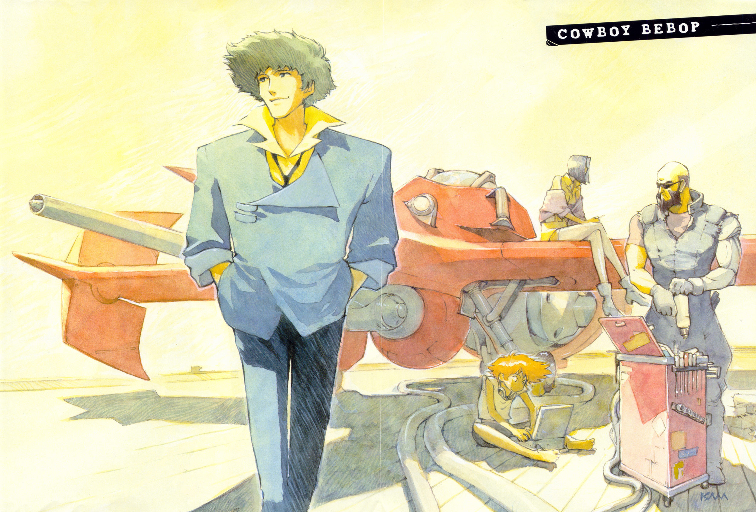 Cowboy Bebop characters with Spike Spiegel HD Wallpaper