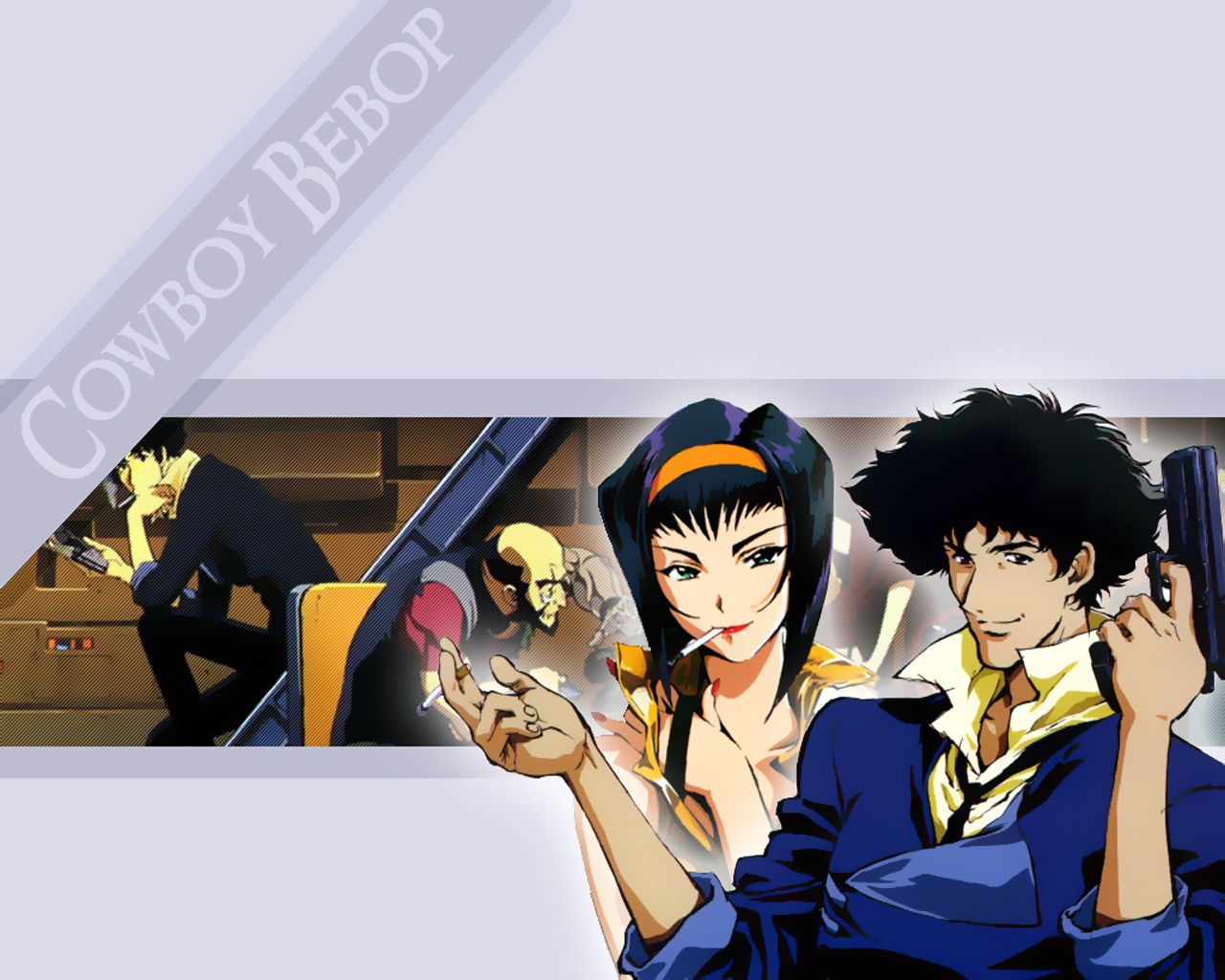 Cowboy Bebop Spike Spiegel Faye Valentine Jet Black HD Wallpaper