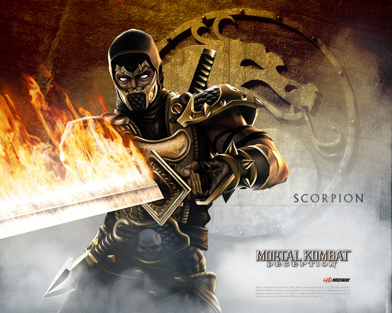 Scorpion from Mortal Kombat Deception HD Wallpaper