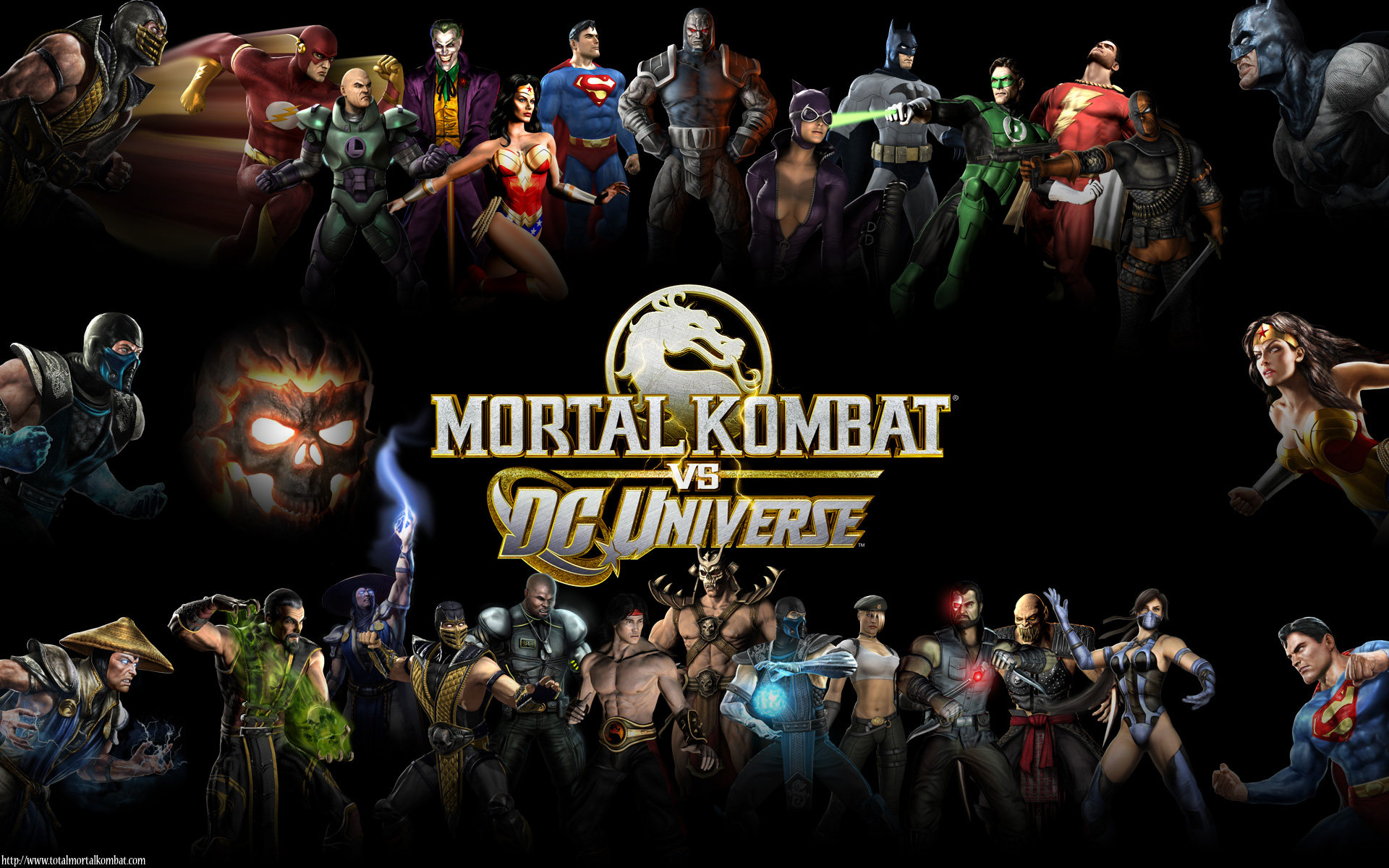 Mortal Kombat vs DC Universe characters HD Wallpaper