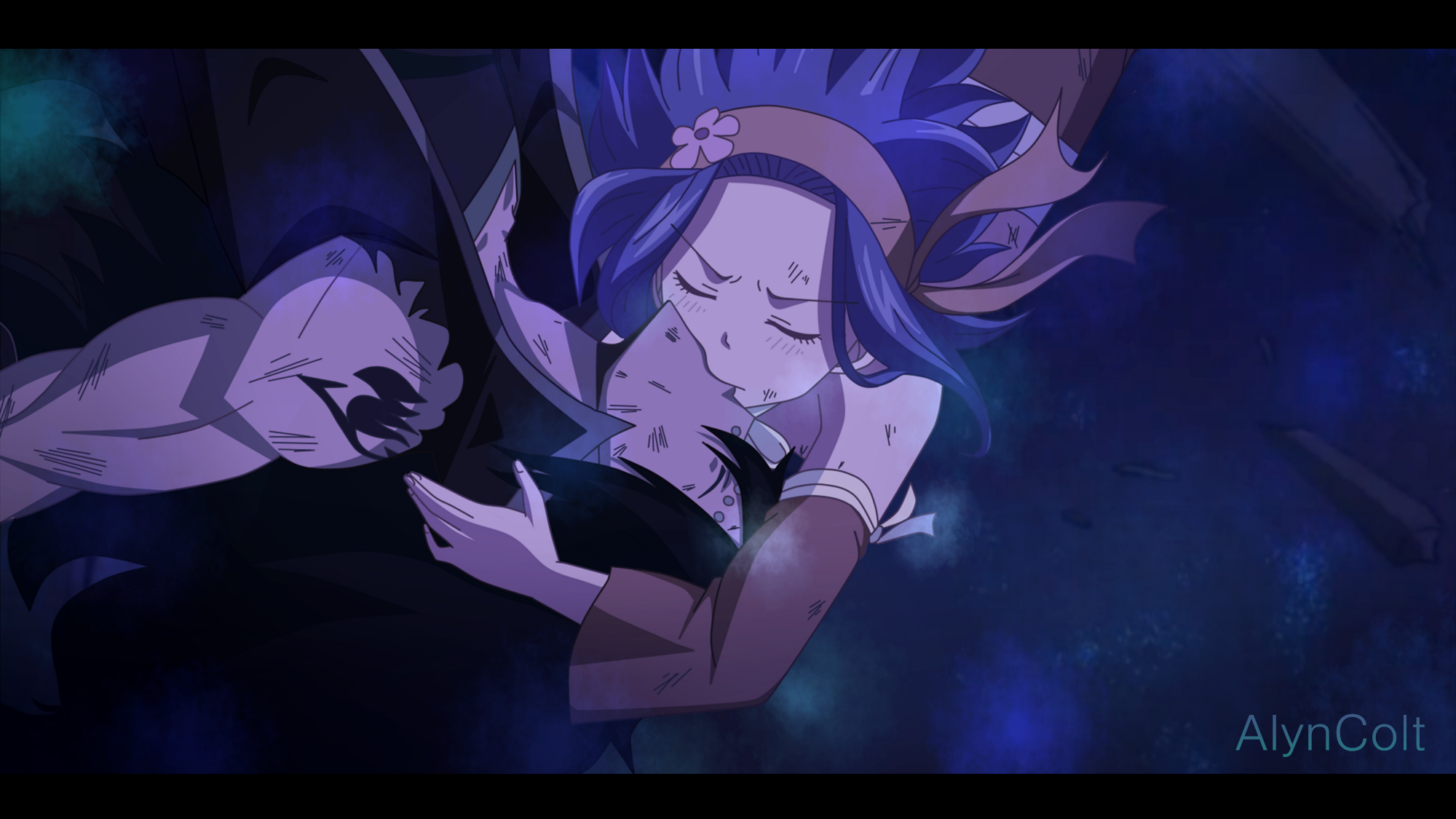 Gajeel Redfox and Levy McGarden from Fairy Tail HD Wallpaper