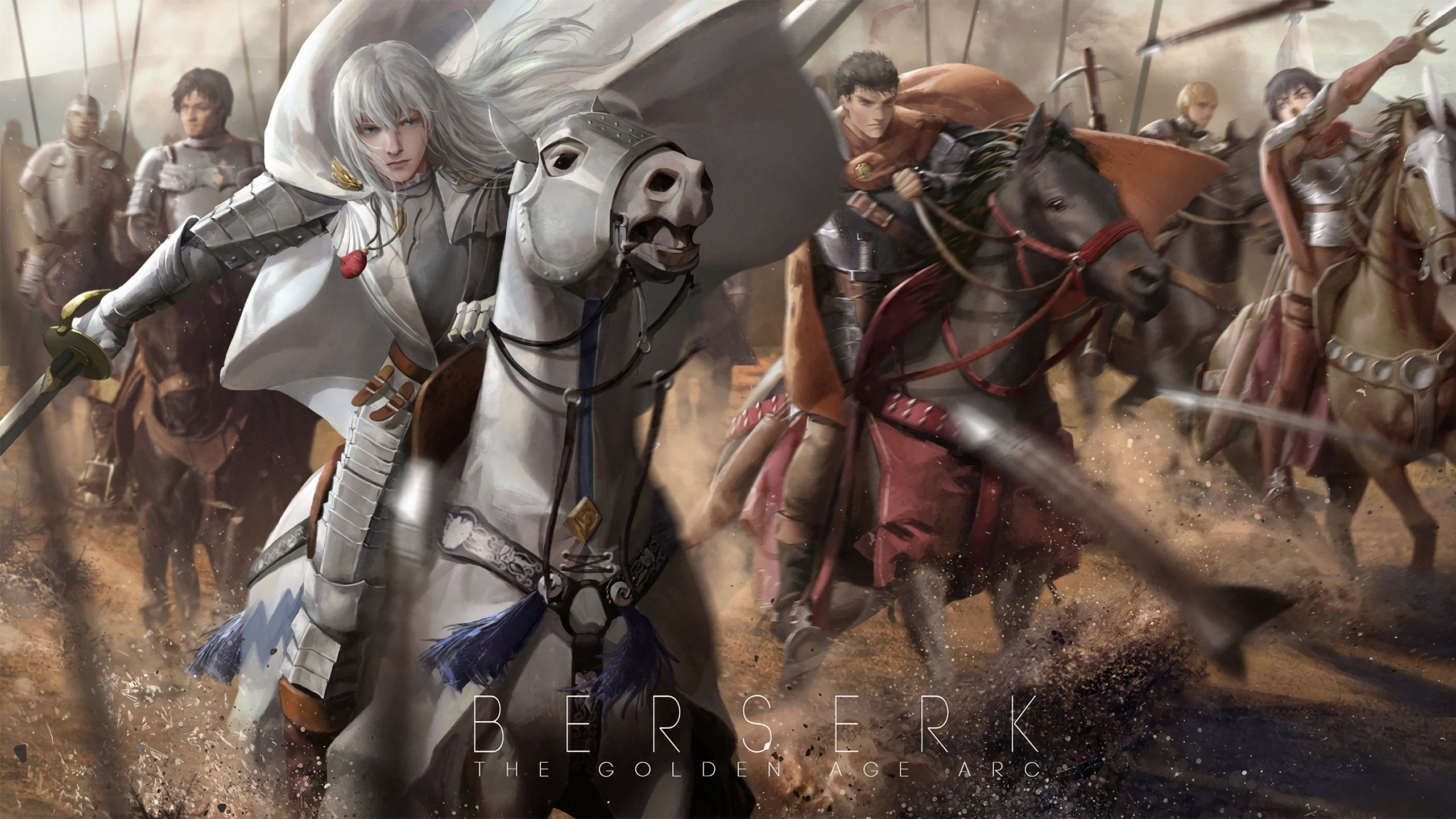Griffith and the Band of the Hawk from Berserk HD Wallpaper