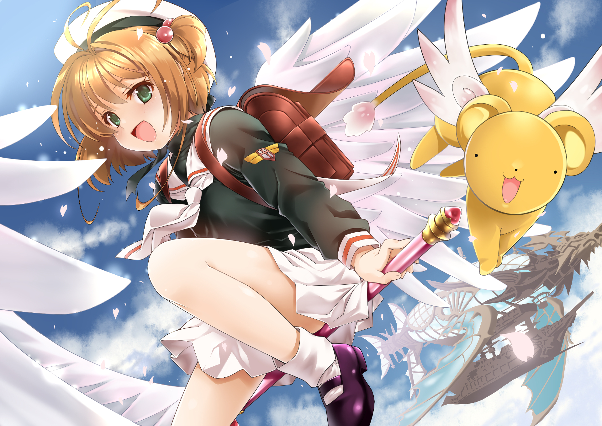 Sakura Kinomoto and Keroberos from Cardcaptor Sakura HD Wallpaper