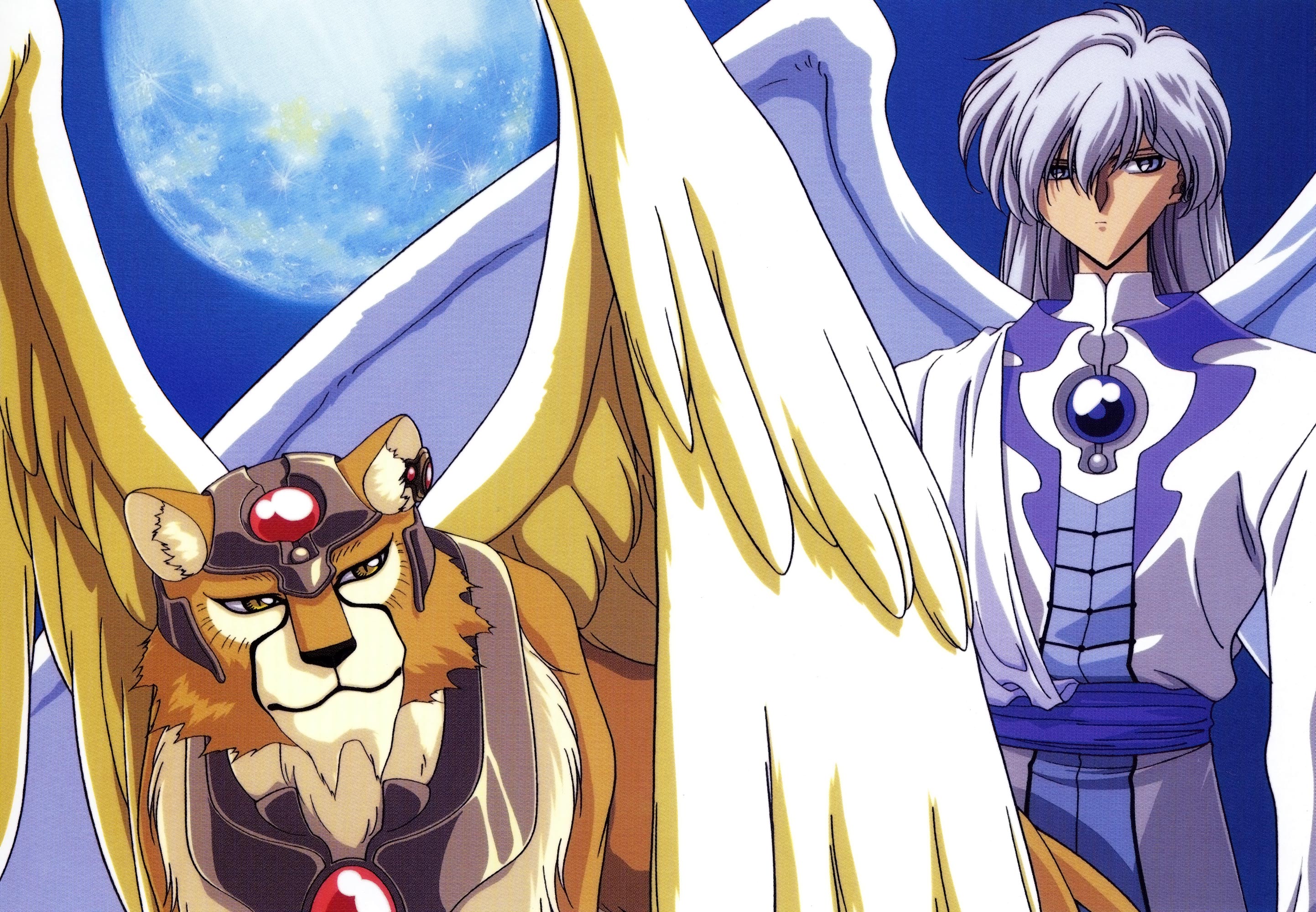 Keroberos and Yue from Cardcaptor Sakura HD Wallpaper