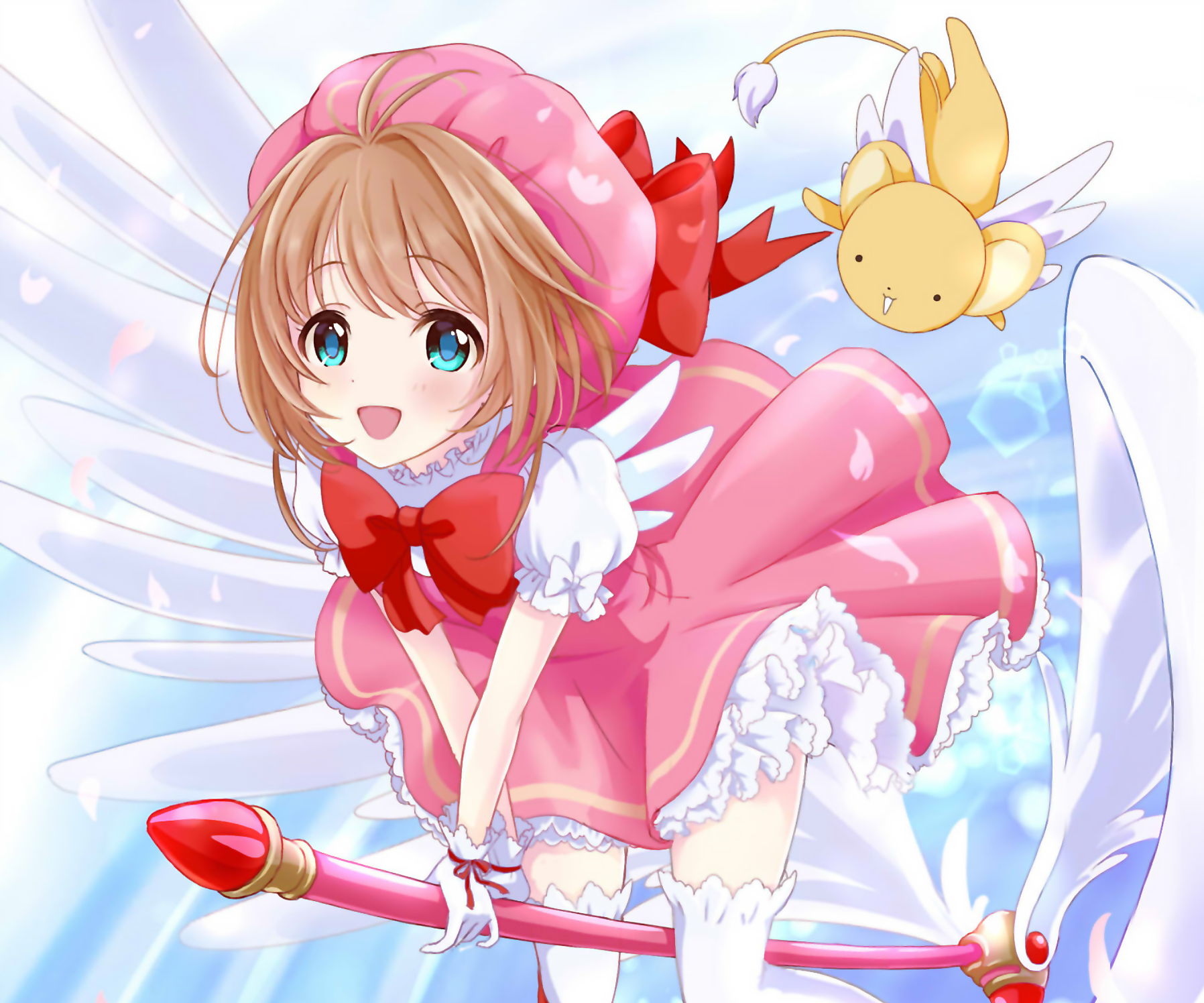 Sakura Kinomoto and Keroberos from Cardcaptor Sakura HD Wallpaper