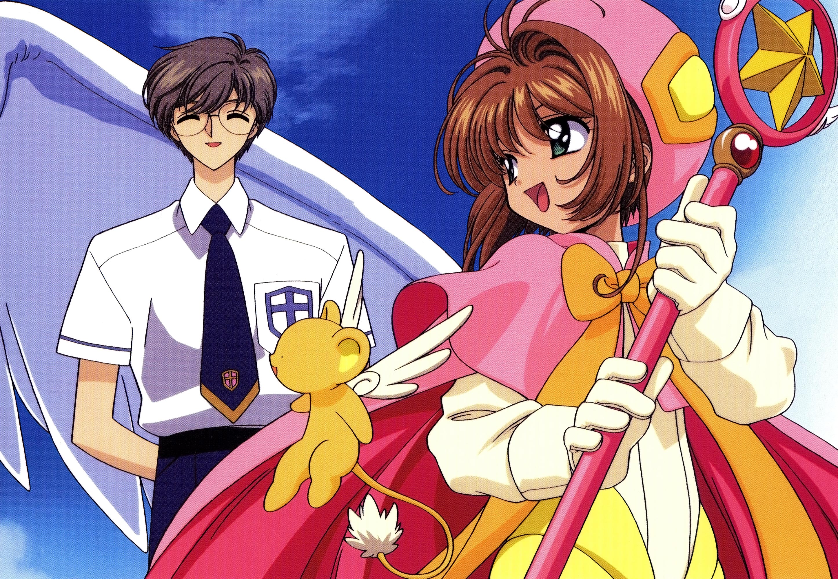 Sakura Kinomoto and Kero from Cardcaptor Sakura HD Wallpaper