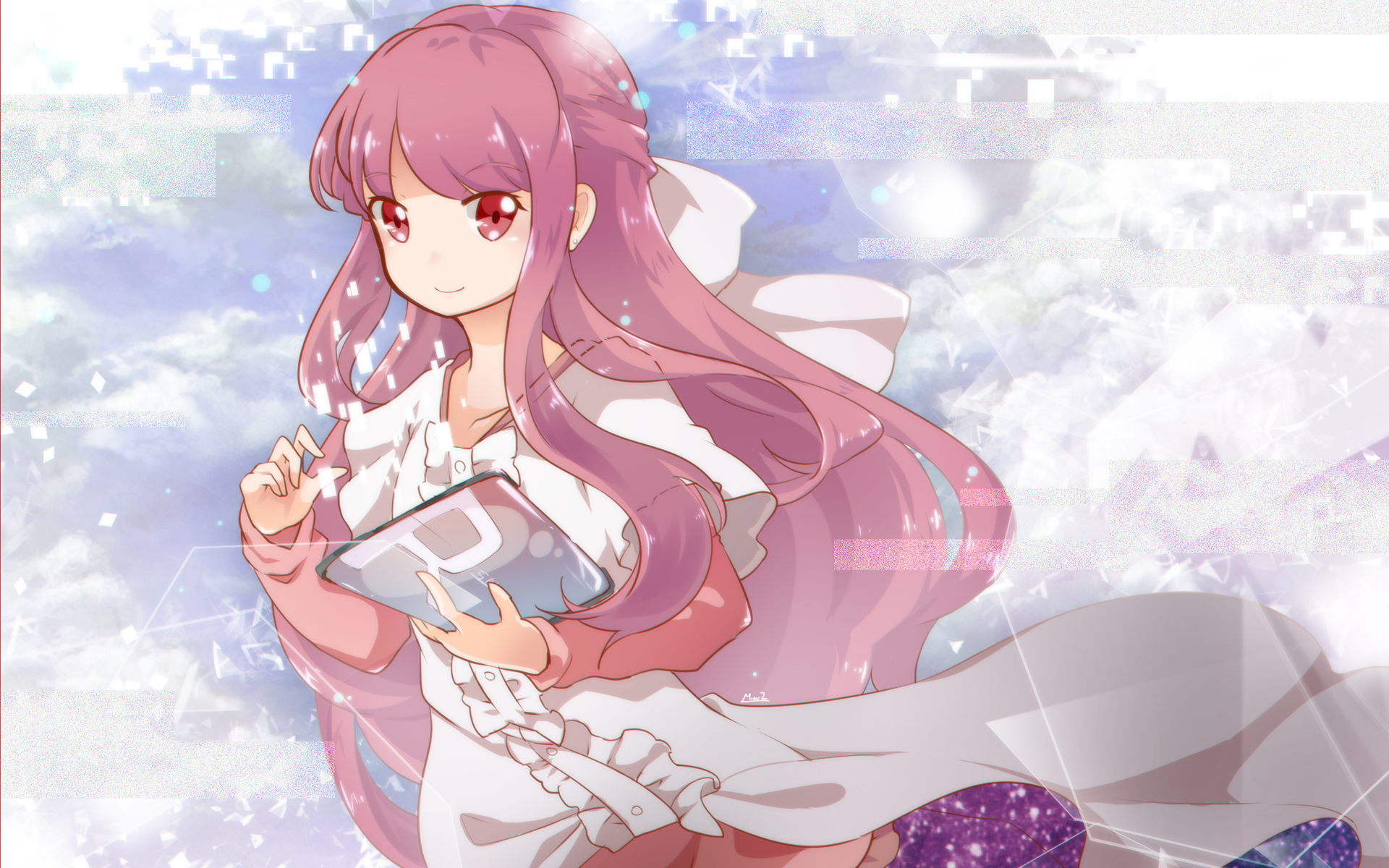 Rin from Shelter holding a tablet HD Wallpaper