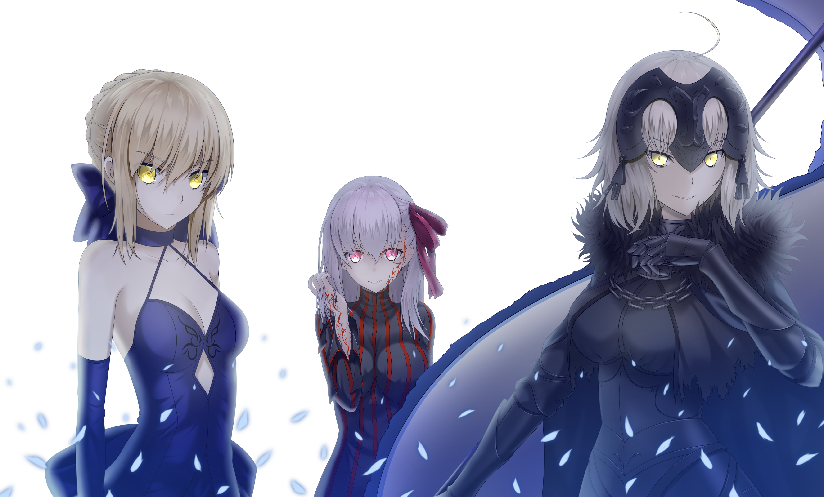 Saber, Sakura Matou, and Jeanne d'Arc Alter HD Wallpaper