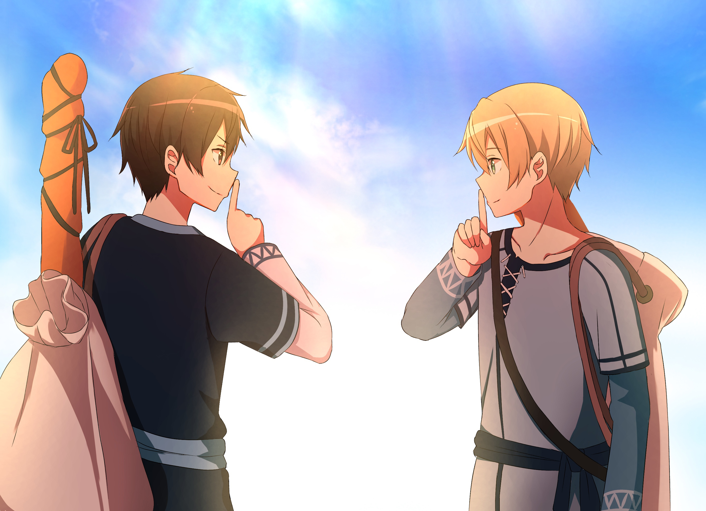 Eugeo and Kirito from Sword Art Online HD Wallpaper