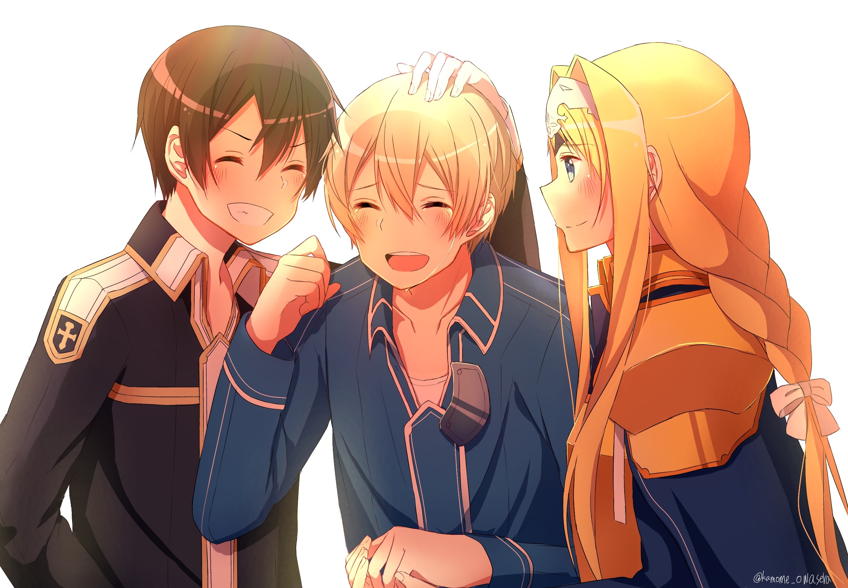 Eugeo, Kirito, and Alice from Sword Art Online HD Wallpaper