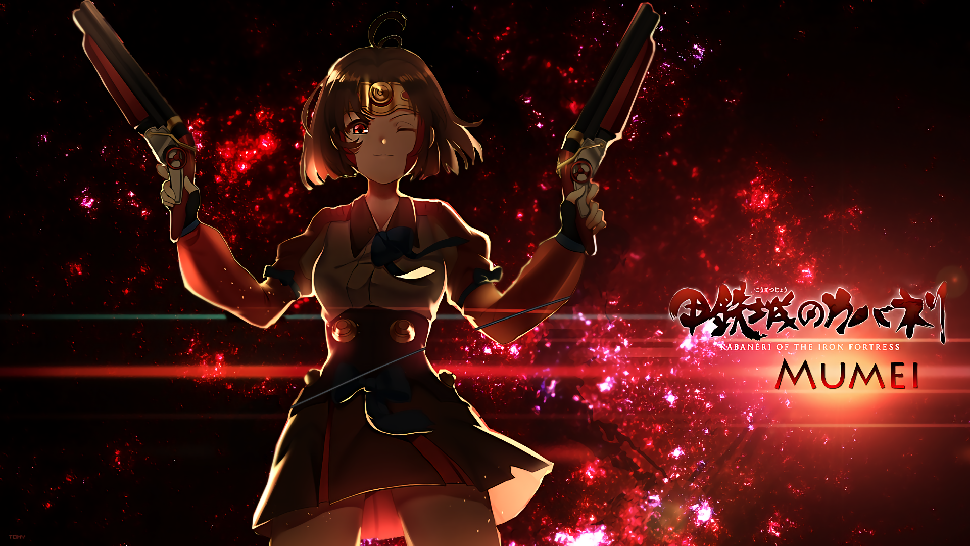 Mumei from Kabaneri of the Iron Fortress with guns HD Wallpaper