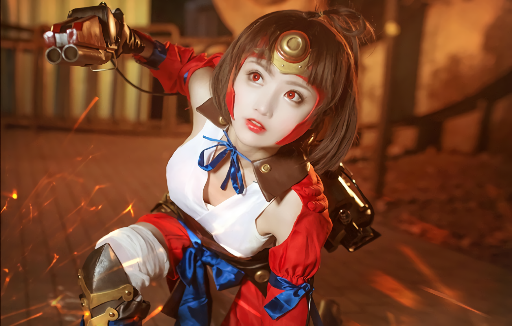 Mumei from Kabaneri of the Iron Fortress with gun HD Wallpaper