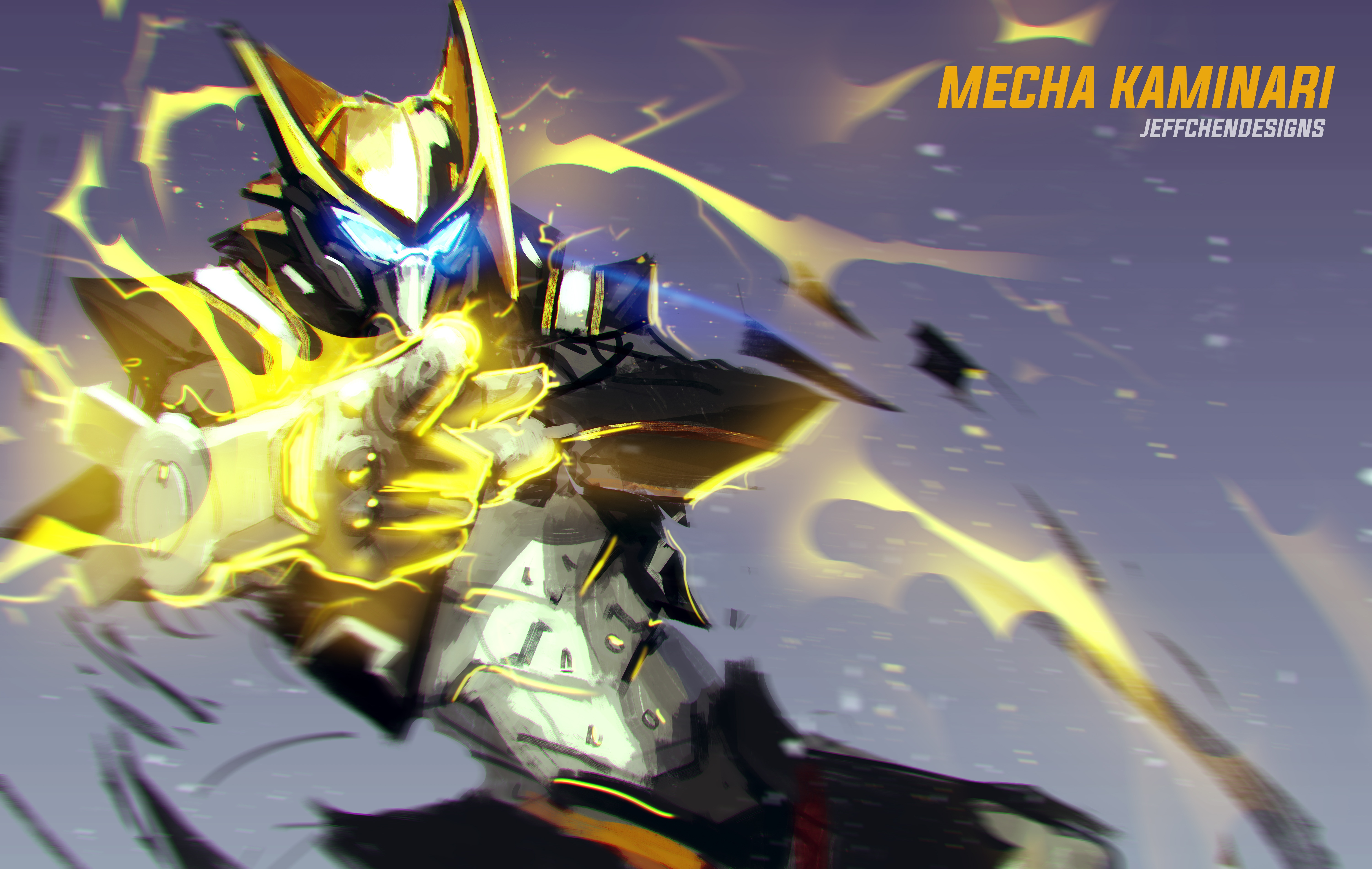 Mecha Kaminari from My Hero Academia HD Wallpaper