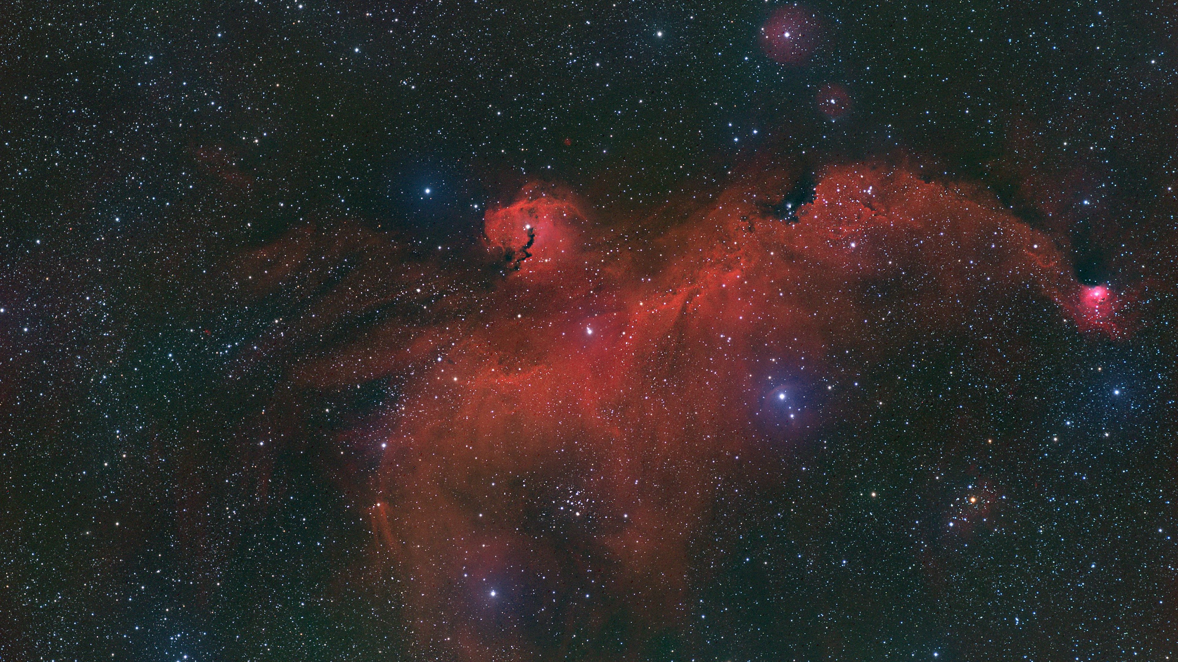 The Serpent Nebula in the constellation Serpens HD Wallpaper