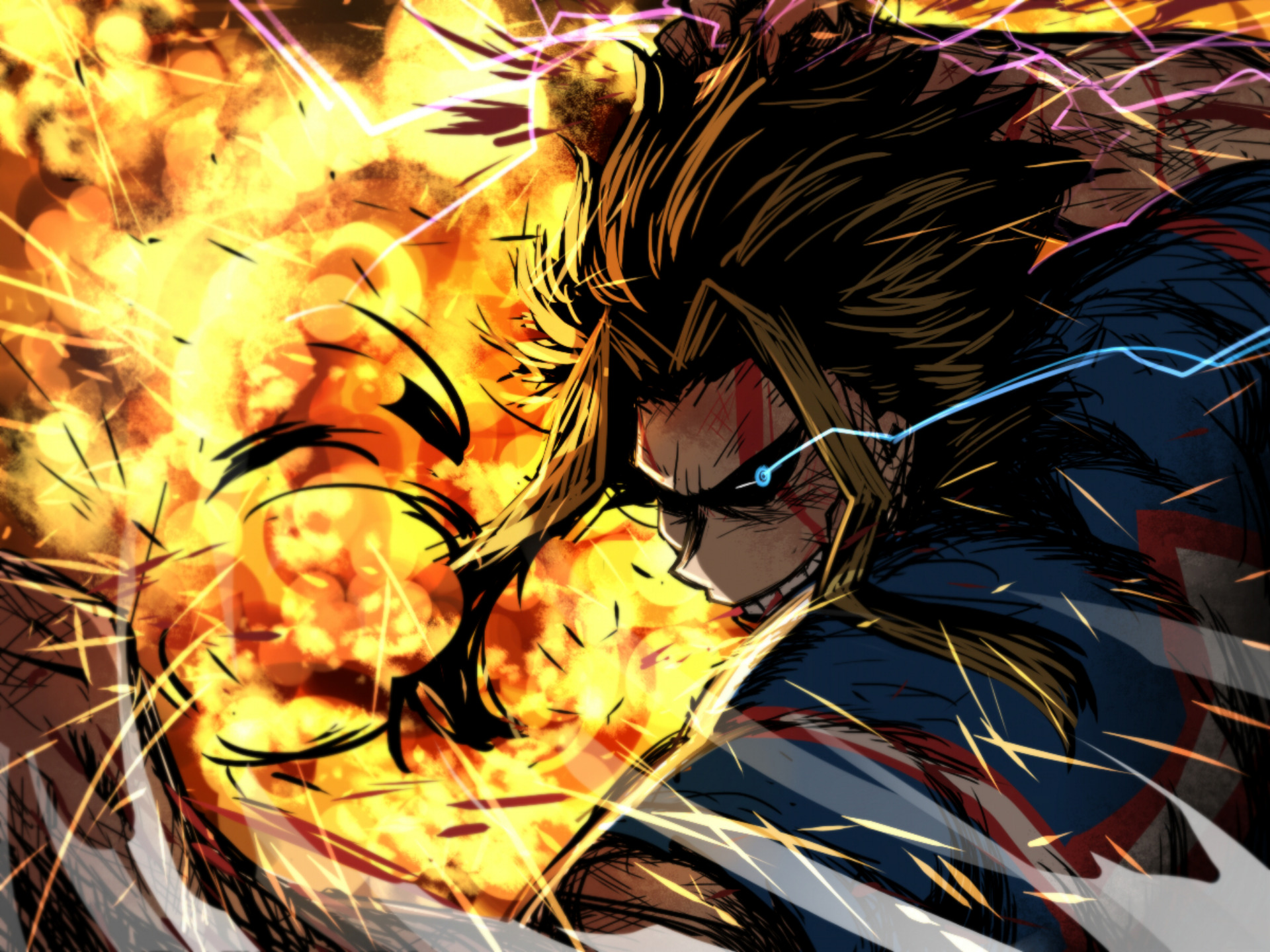 All Might from My Hero Academia HD Wallpaper